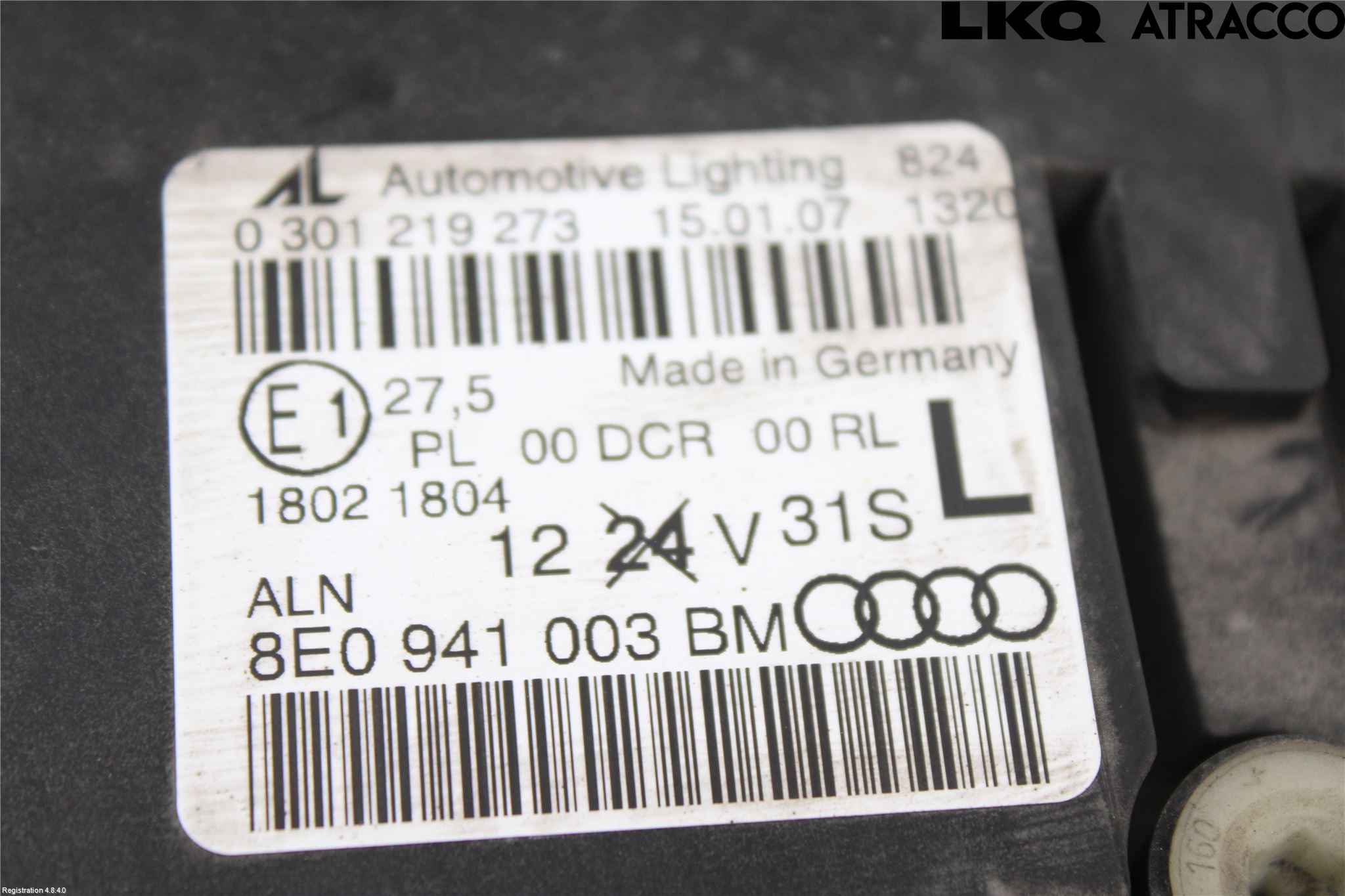 Audi A4/S4 05-07 Frontlykt Venstre