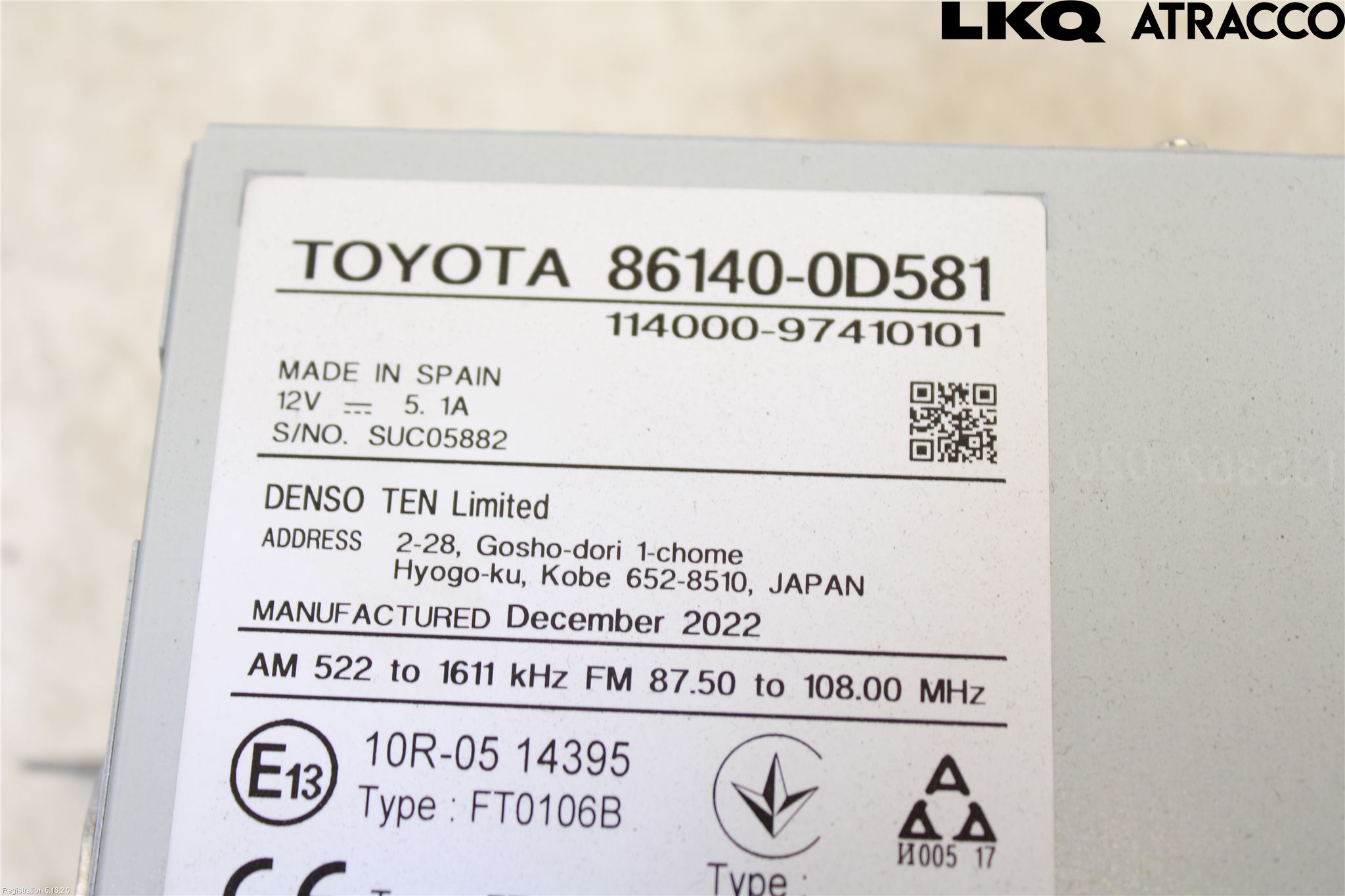 Toyota YARIS XP21 20- Stereo Radio Med Cd