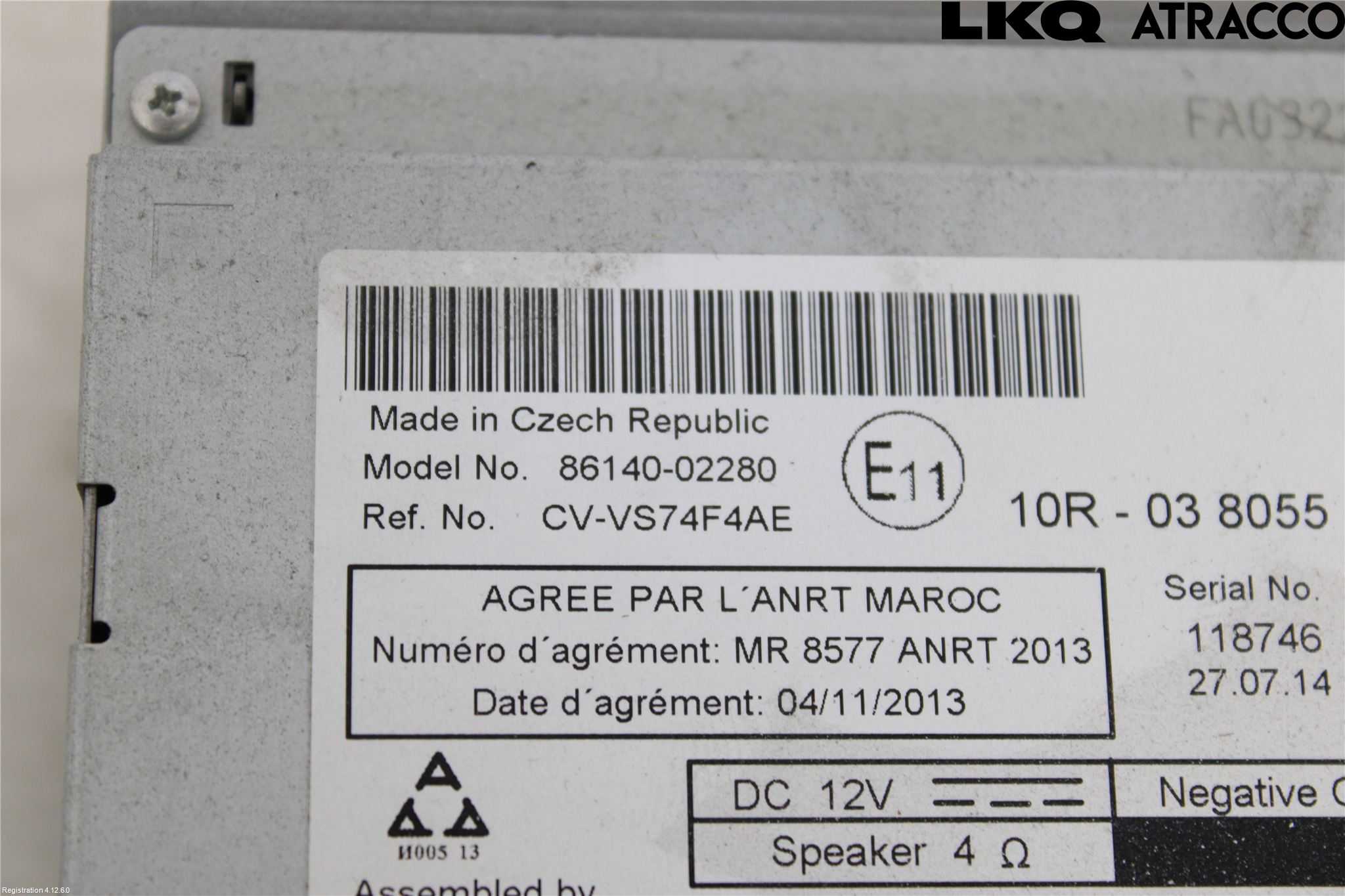 Toyota AURIS 13-19 Stereo Radio Med Cd