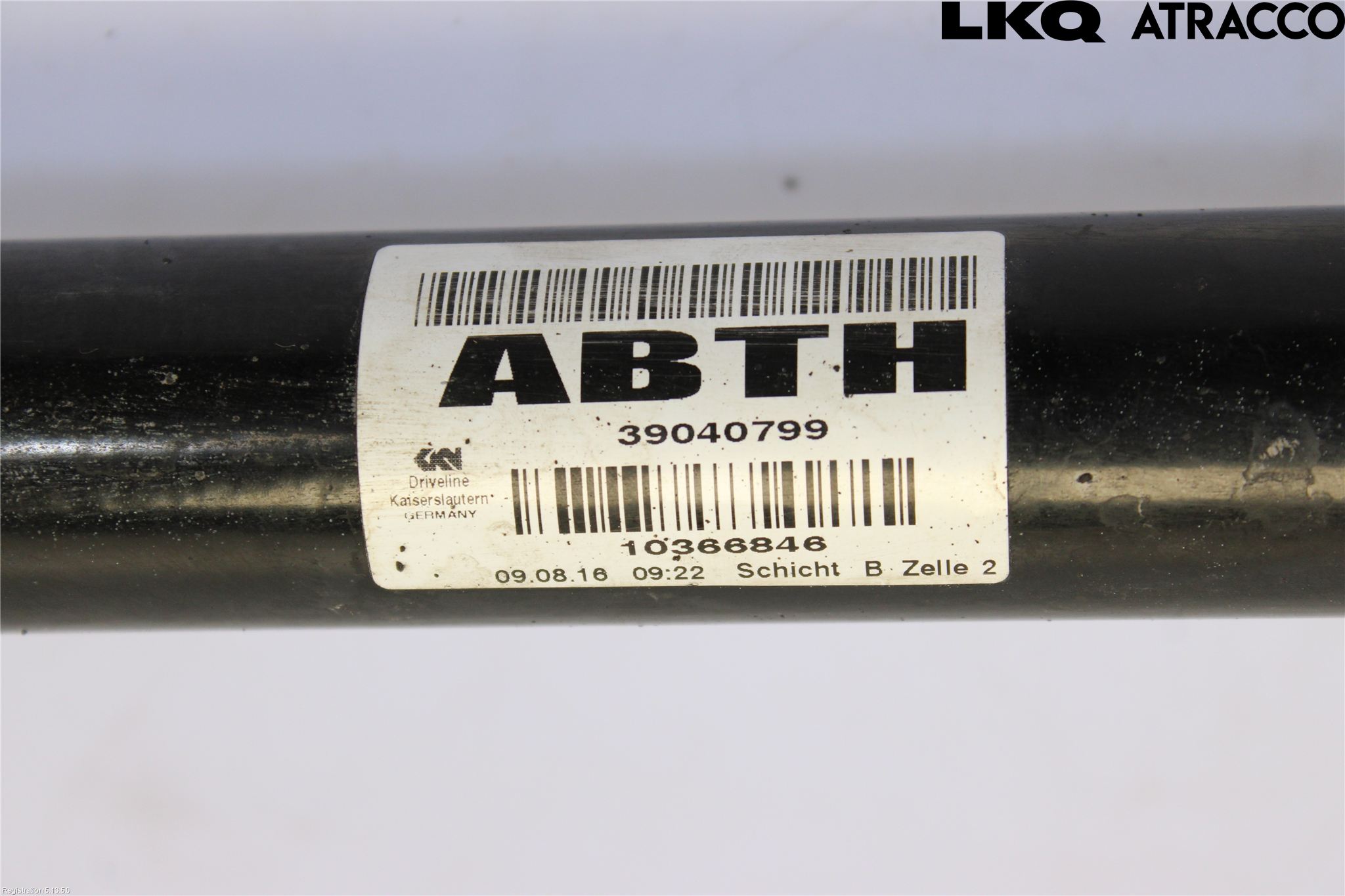 Opel ASTRA K 16-22 Drivaksel Foran Kompl Høyre