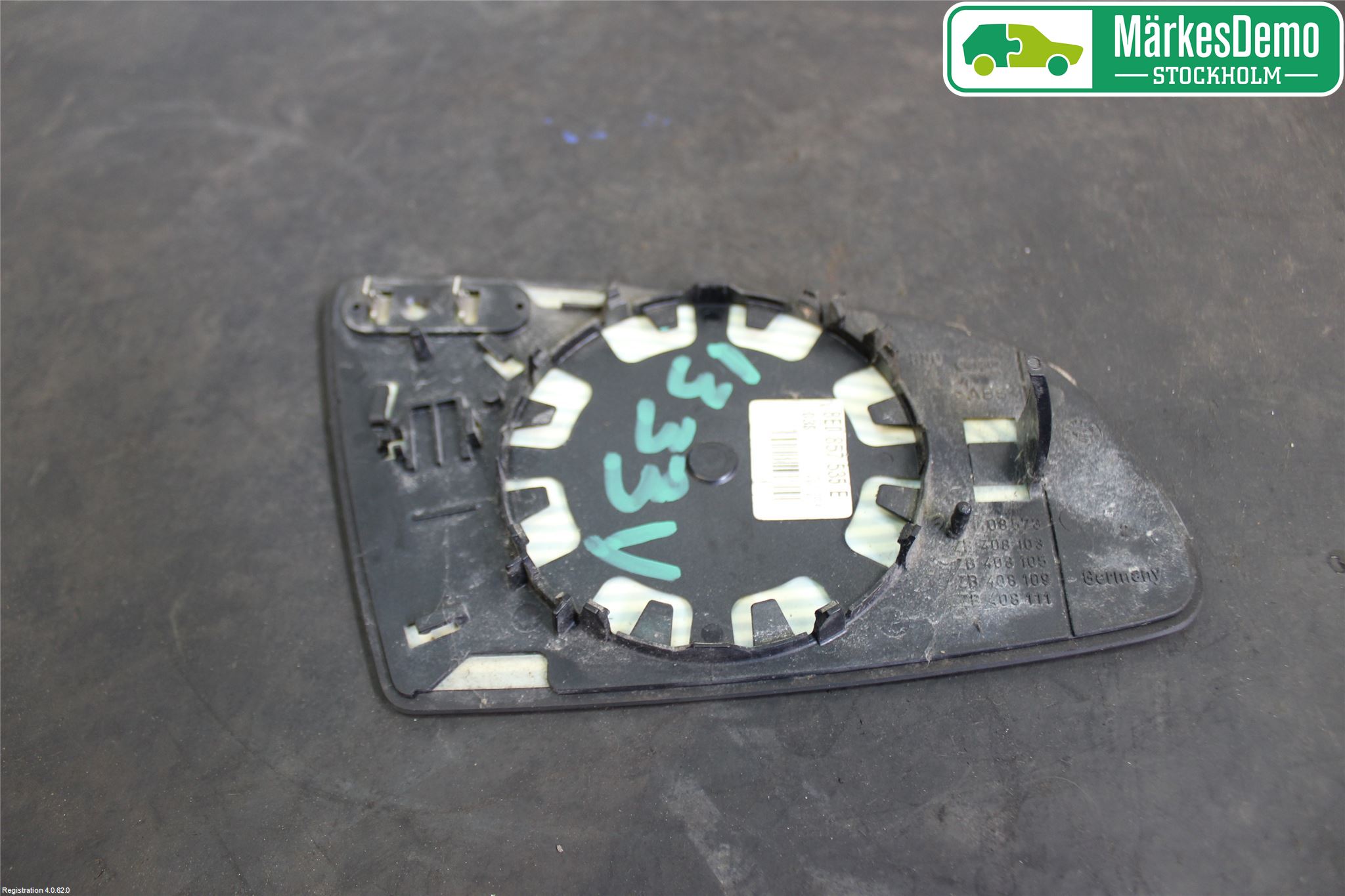 Audi A4/S4 05-07 Speil Glass V