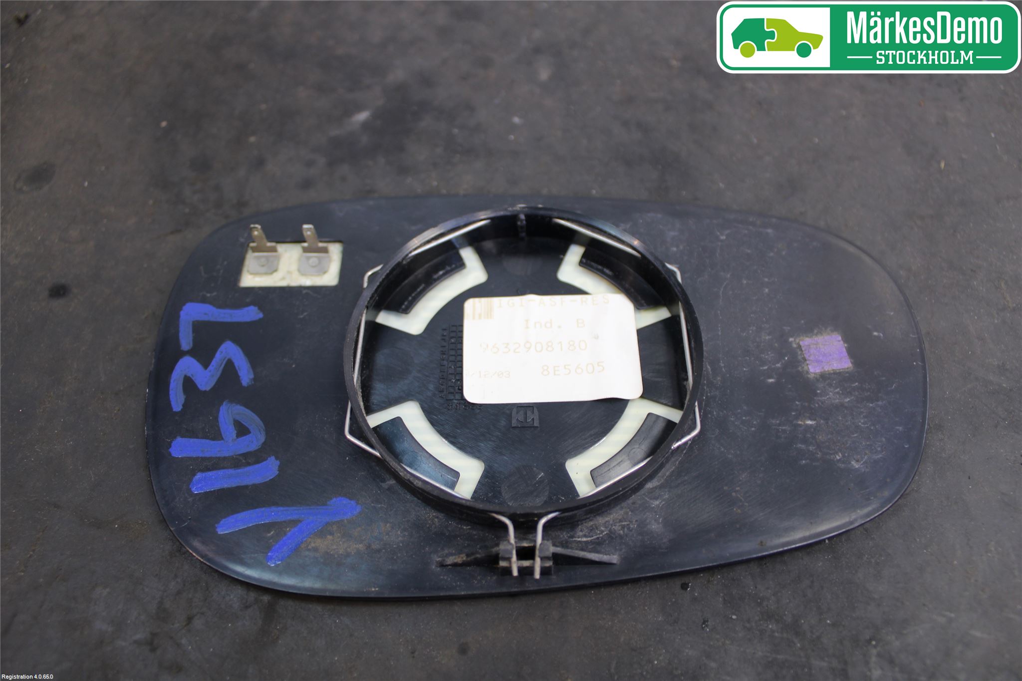 Peugeot 607 Speil Glass V
