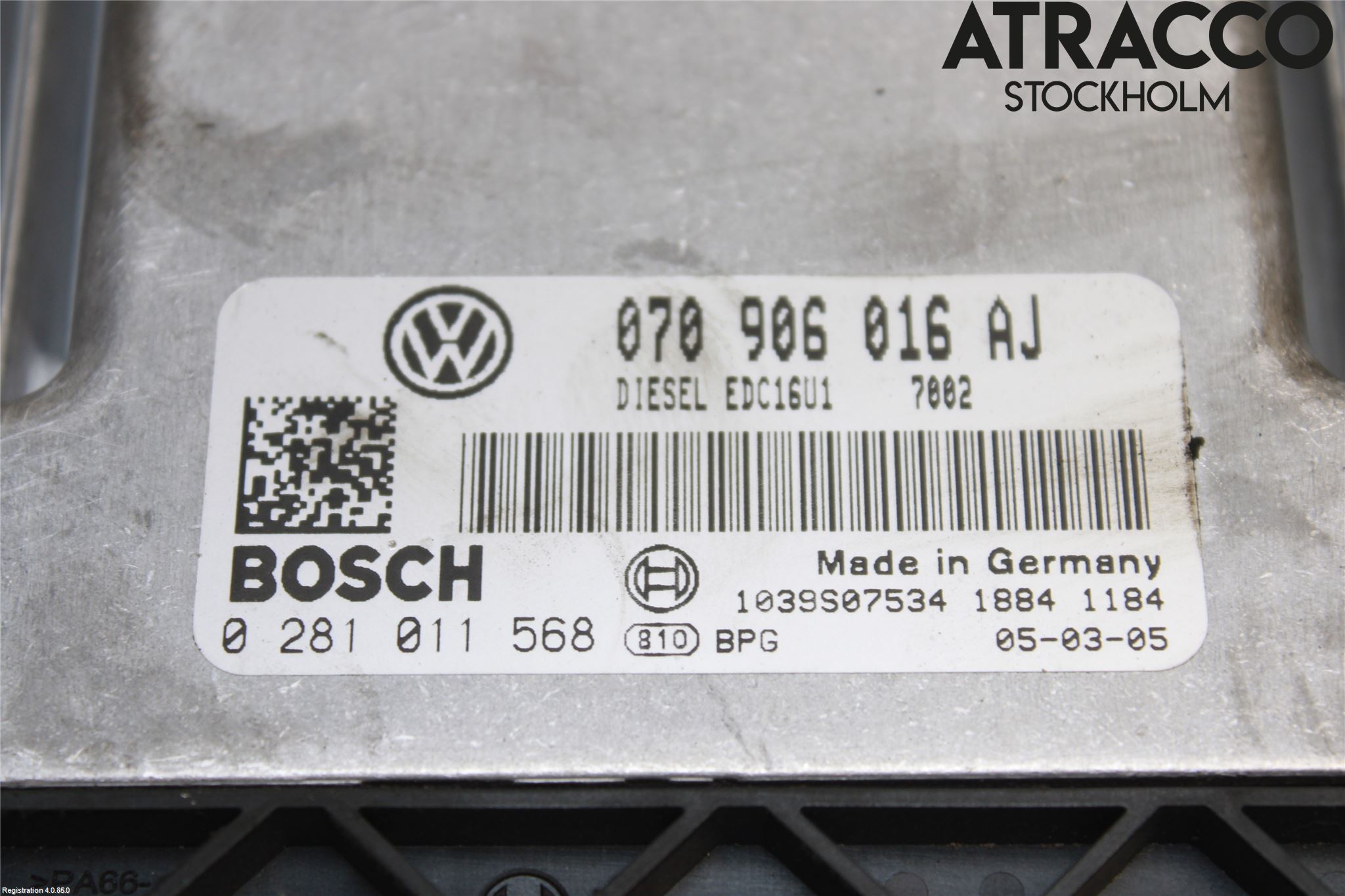 Volkswagen VW TRANSP/CARAVELLE (T5) 04-15 Styreenhet Dieselpumpe