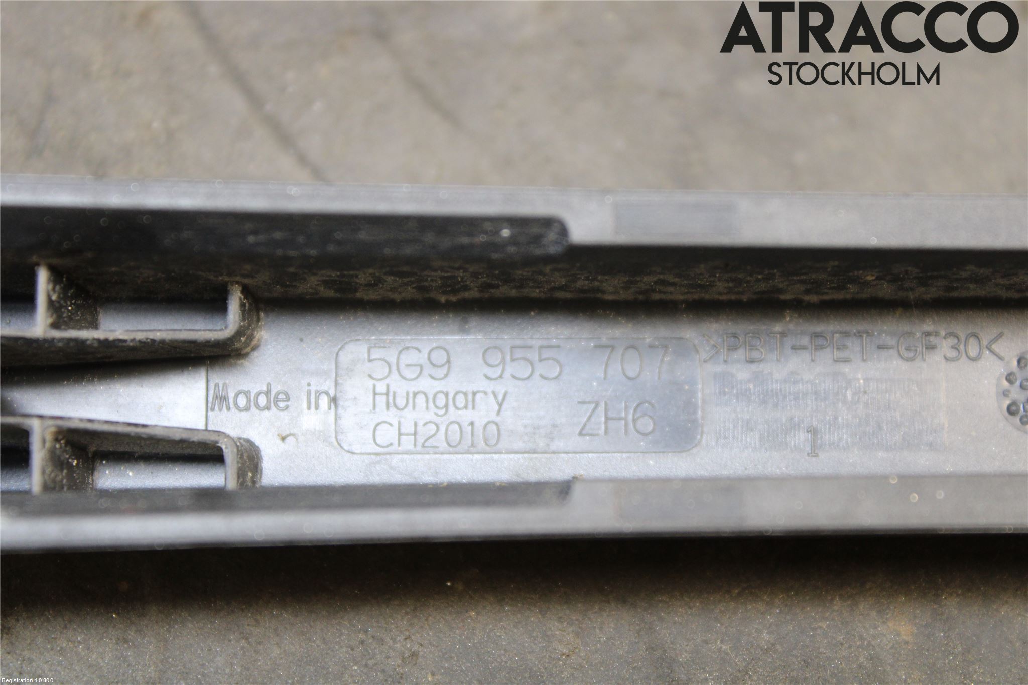 Volkswagen VW GOLF / E-GOLF VII 13-20 Viskerarm Bakrute