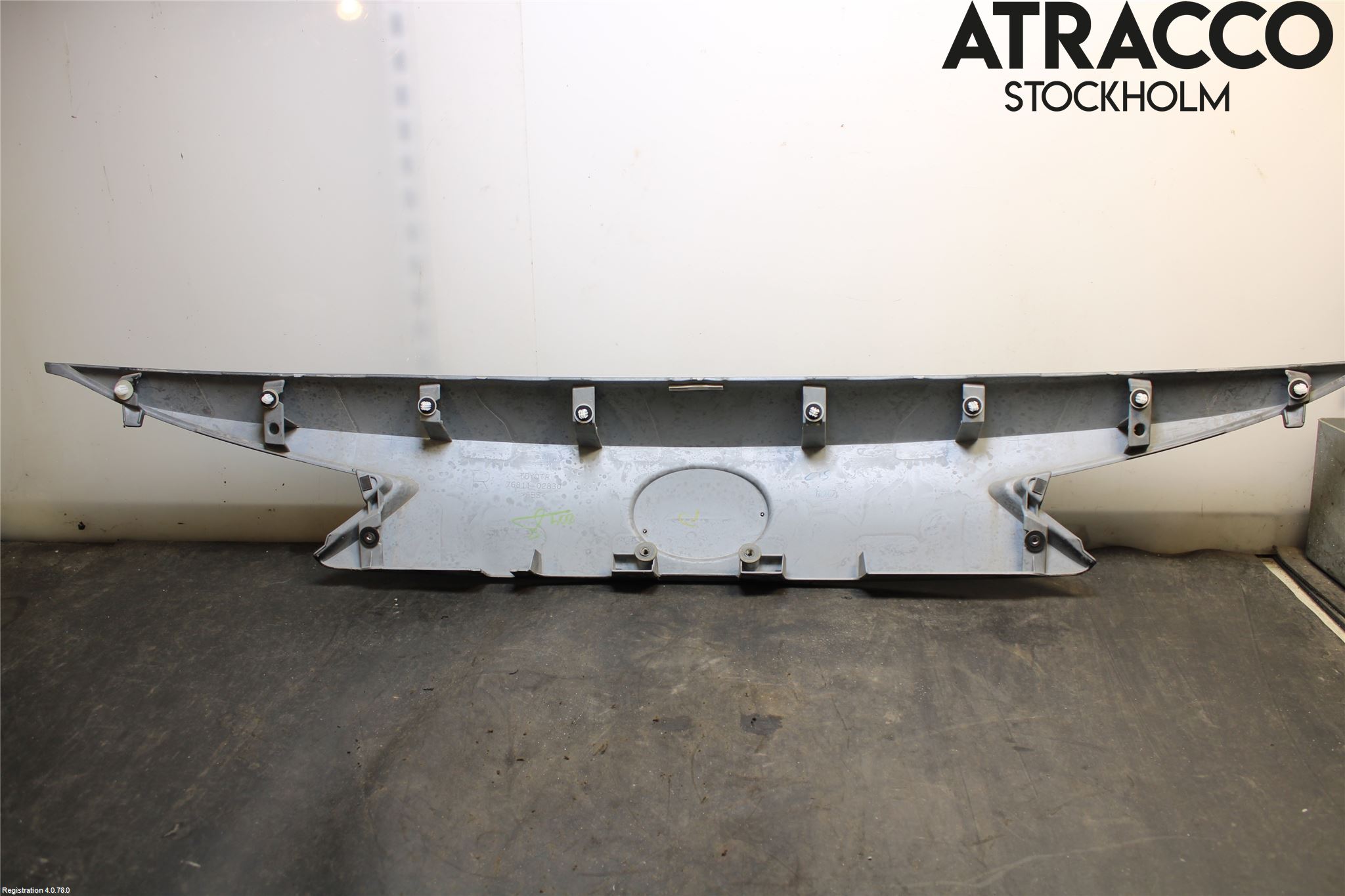Toyota AURIS 13-19 Refleksplate - Skiltplate