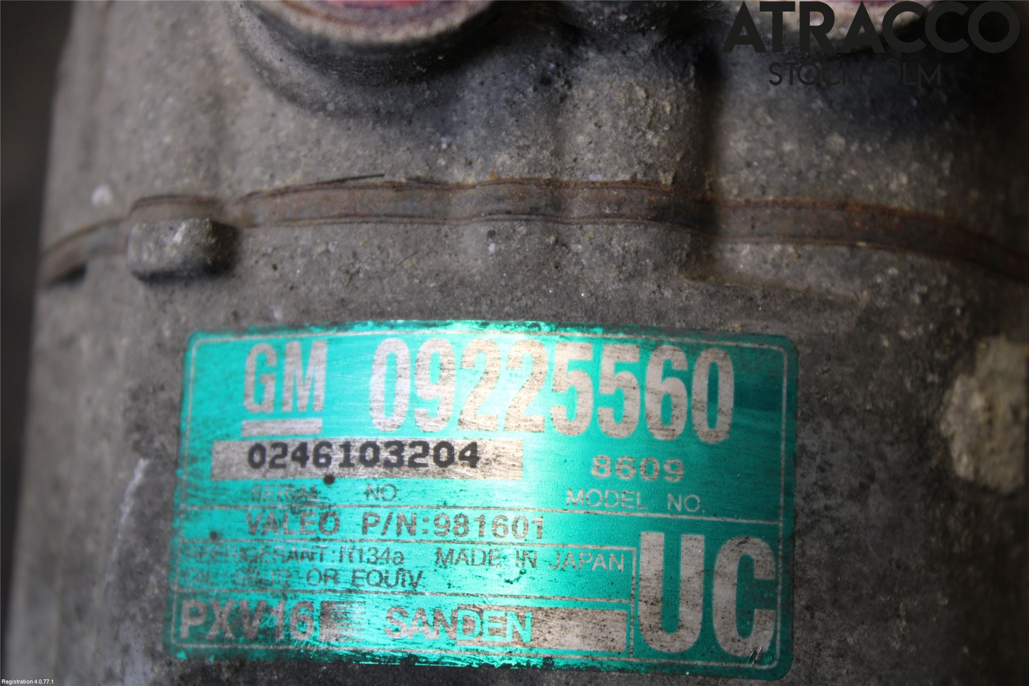 Opel VECTRA C 02-05 Varme Ac Kompressor