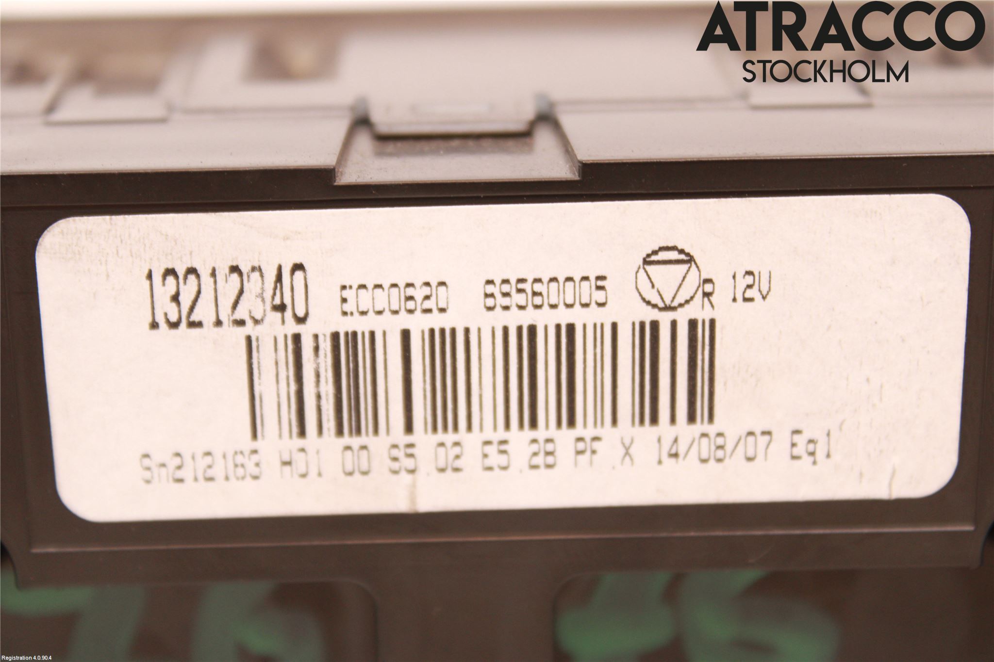 Opel VECTRA C 06-08 Varme Ac Betjening-Display