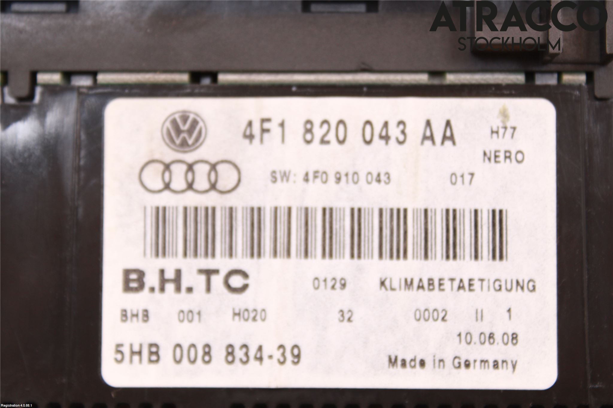 Audi A6/S6     05-11 Varme Ac Betjening-Display