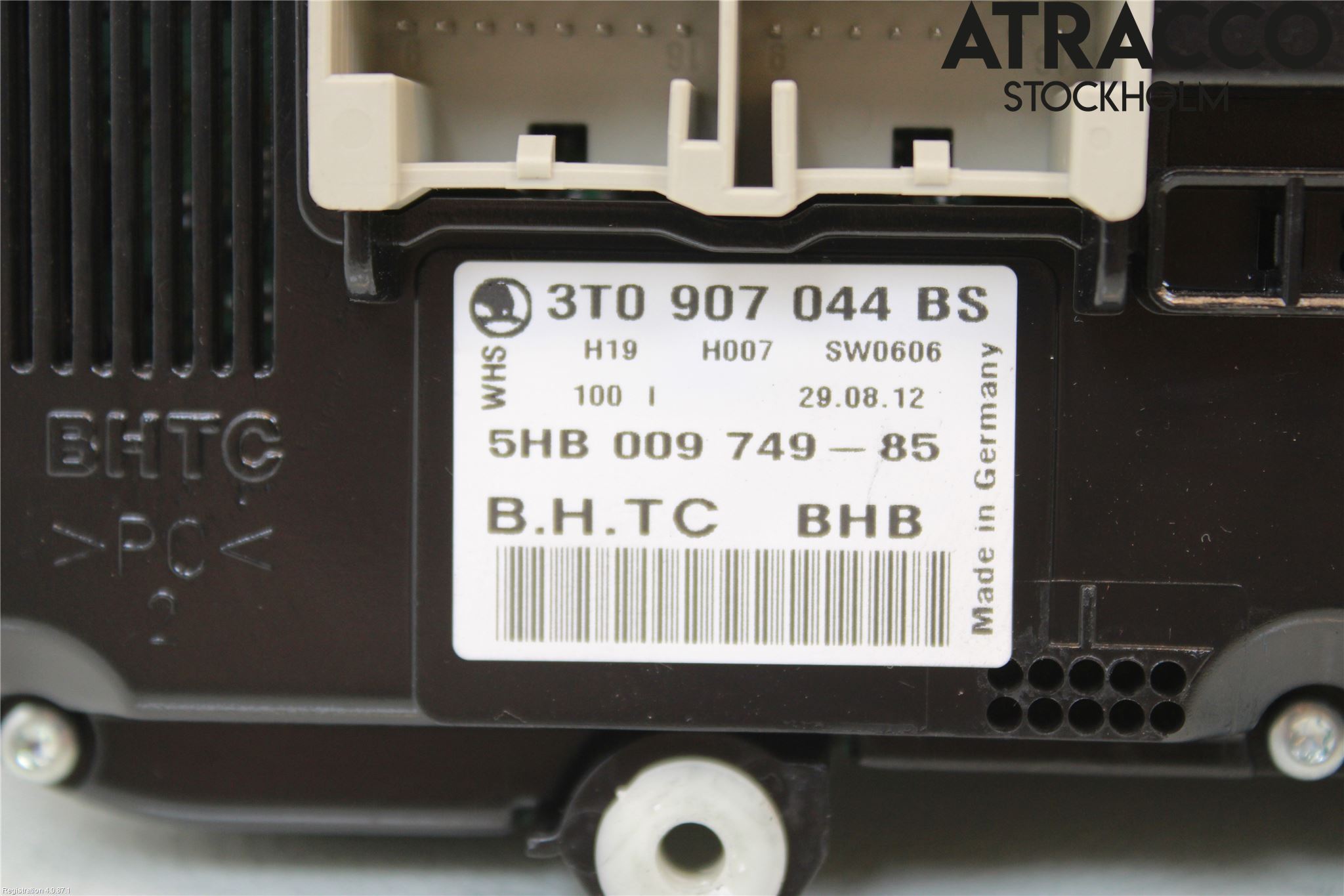 Skoda OCTAVIA (1Z) 05-13 Varme Ac Betjening-Display