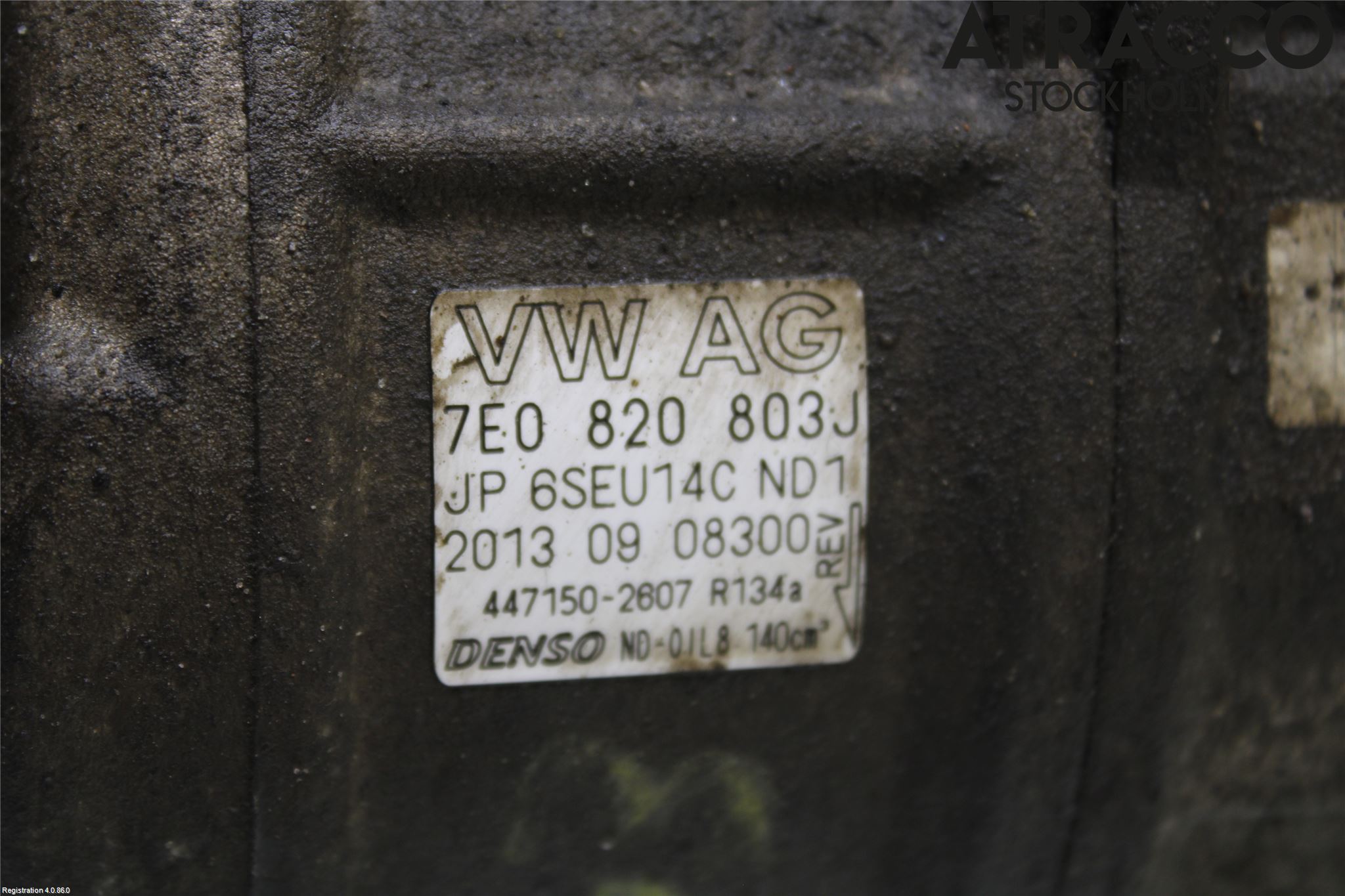 Volkswagen VW AMAROK 2H 10-22 Varme Ac Kompressor