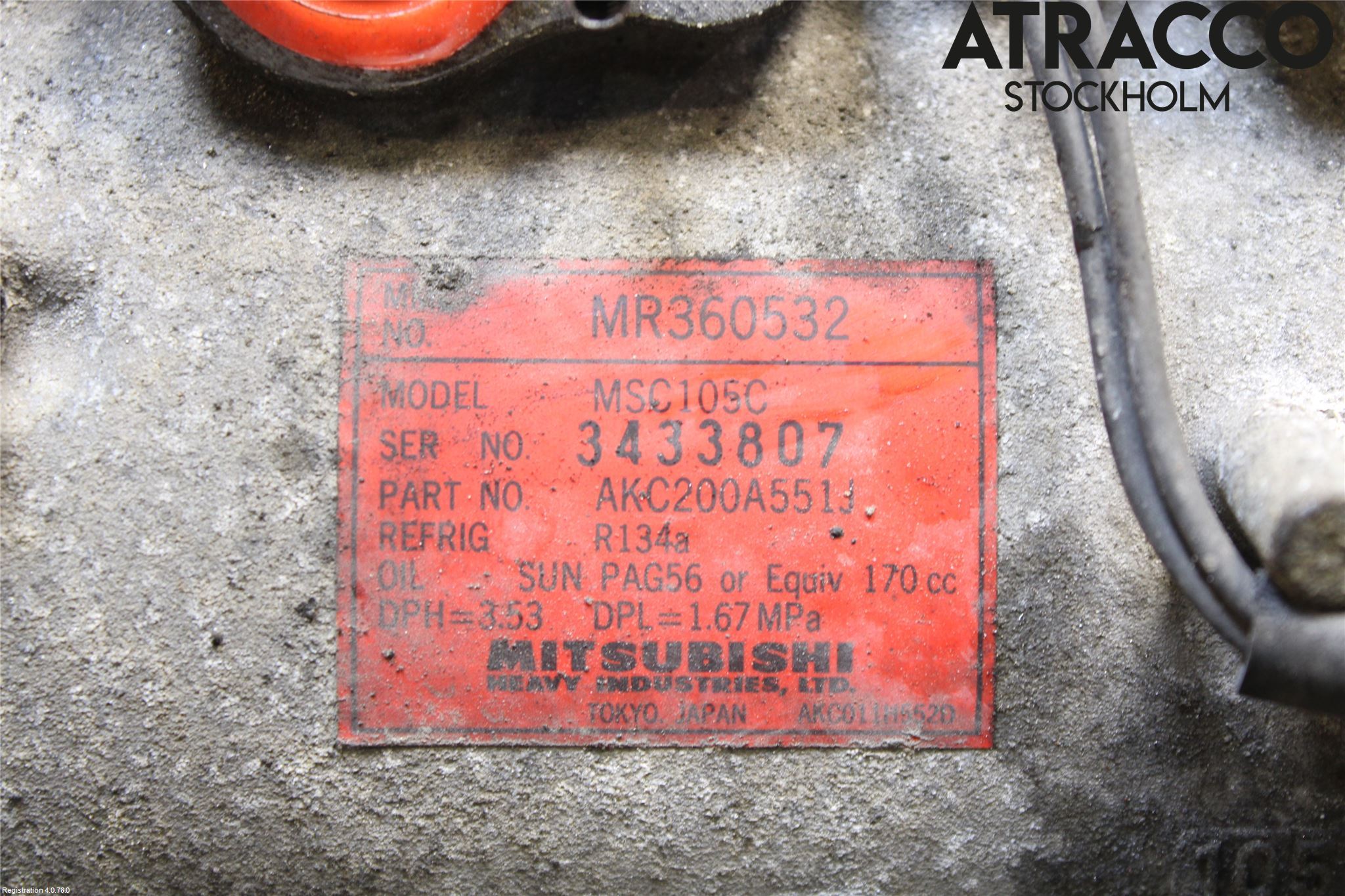 Mitsubishi PAJERO  99-06 Varme Ac Kompressor