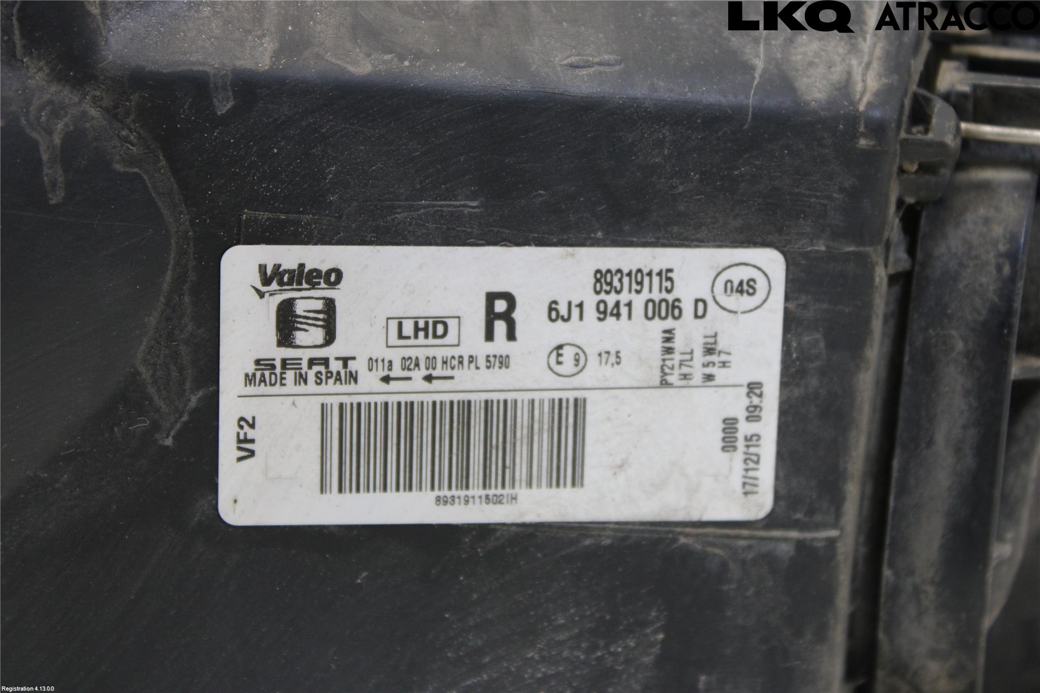 Seat IBIZA IV 08-16 Frontlykt Høyre
