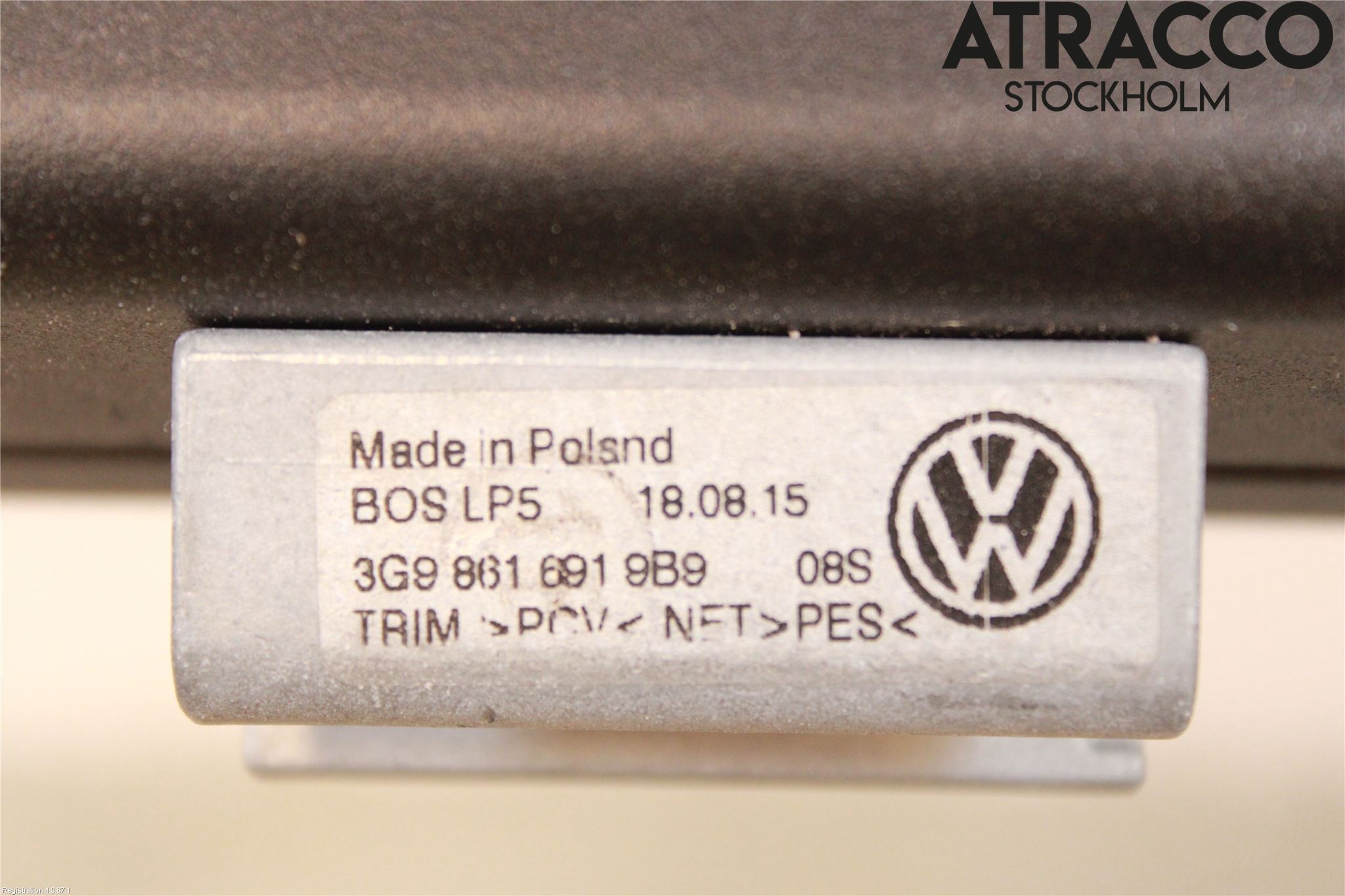 Volkswagen VW PASSAT 15-19 Innr Lastenett