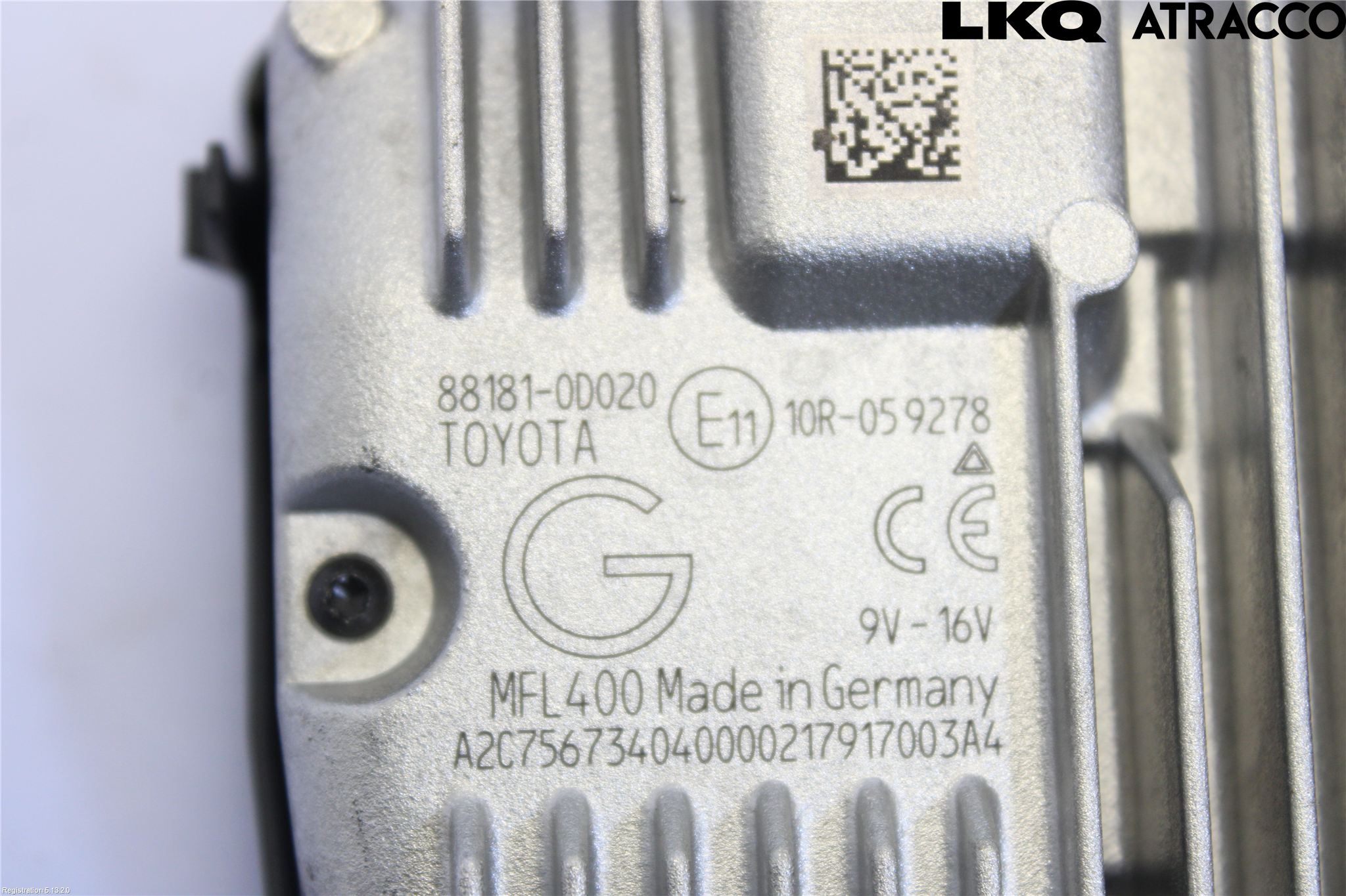 Toyota YARIS XP130 15-20 Sensor Kollisjonsbeskyttelse