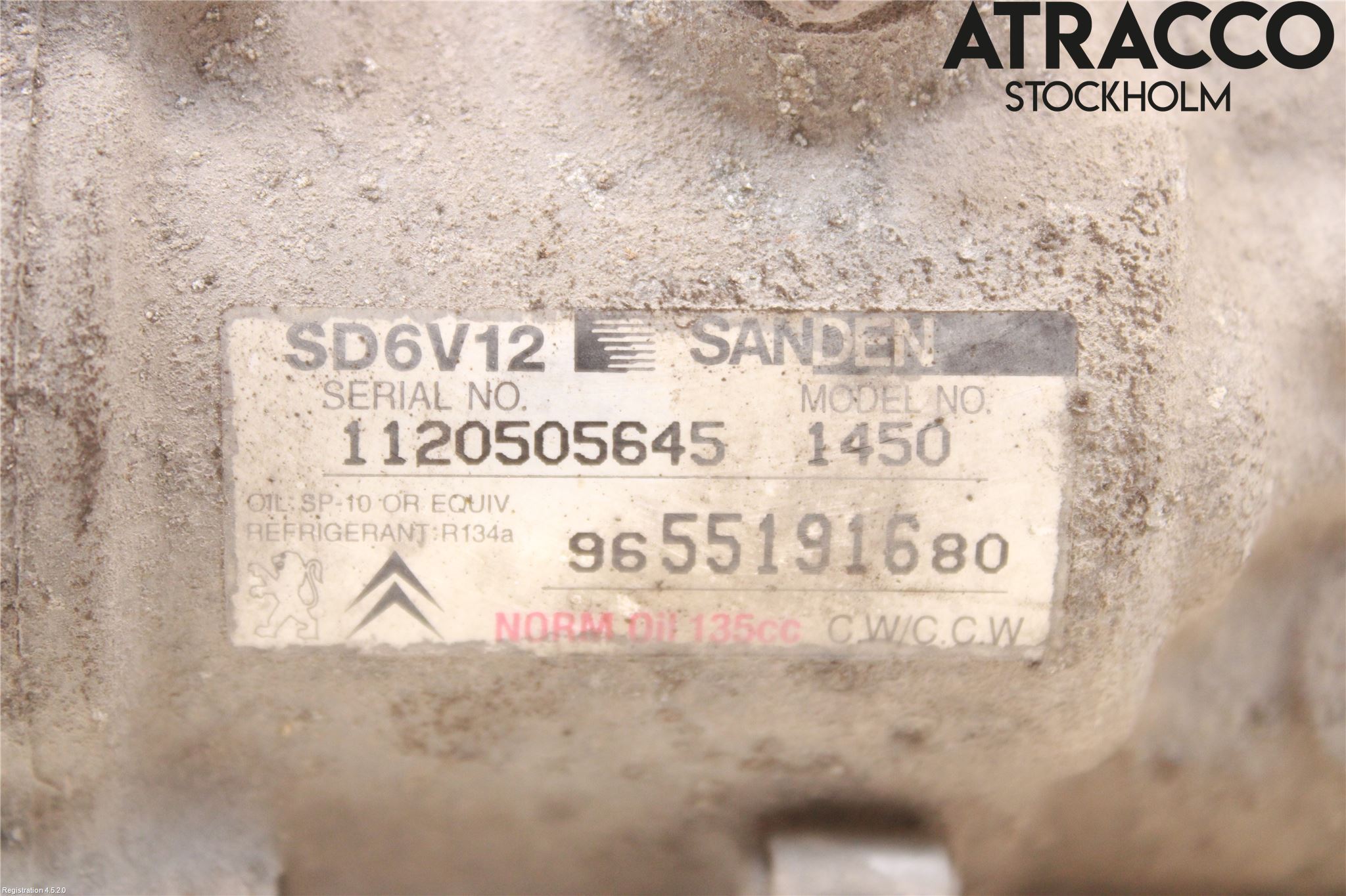 Citroen C3 05-10 Varme Ac Kompressor