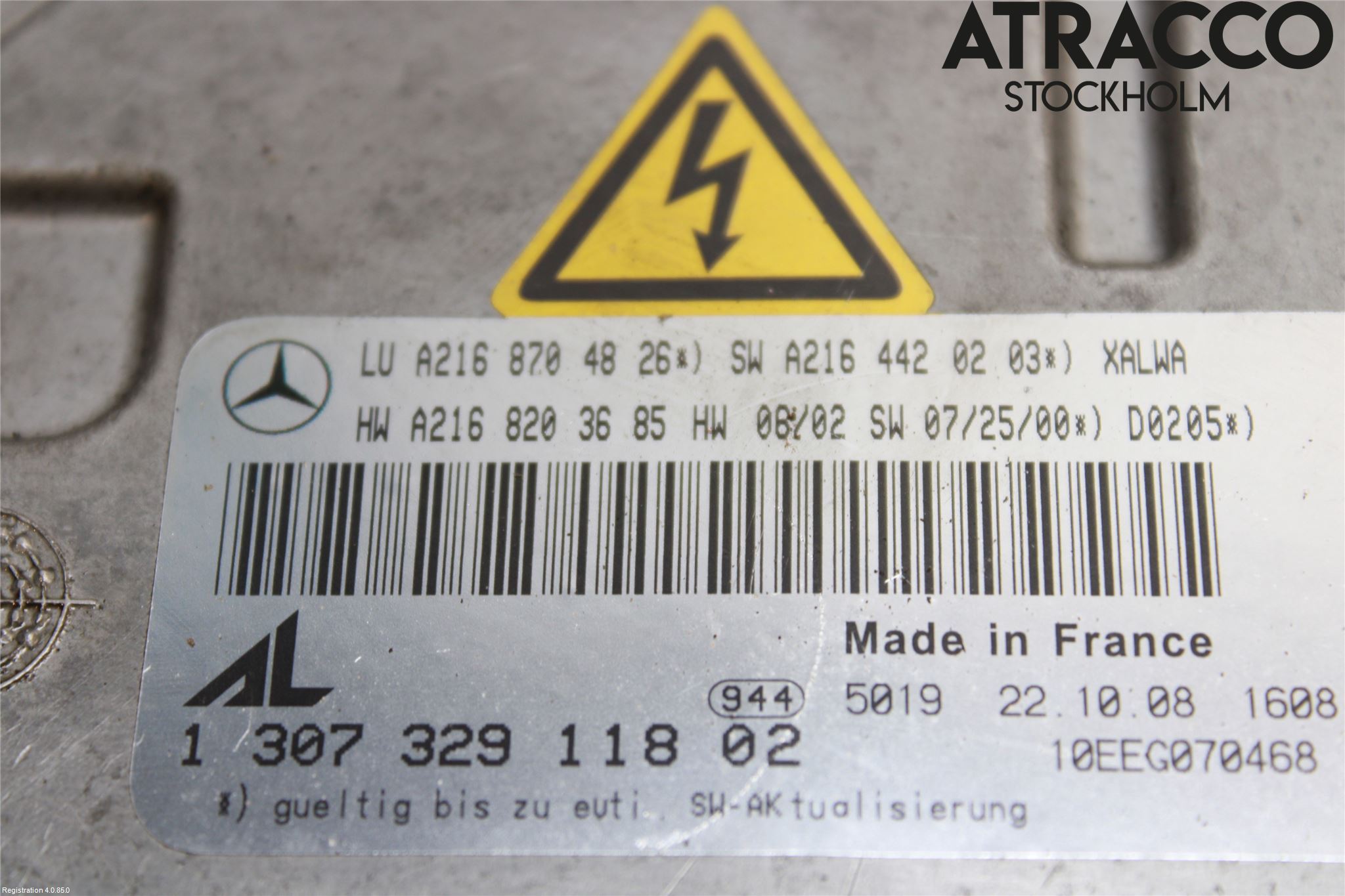 Mercedes-Benz MB S-KLASS (W221) 05-13 Styreenhet Xenon