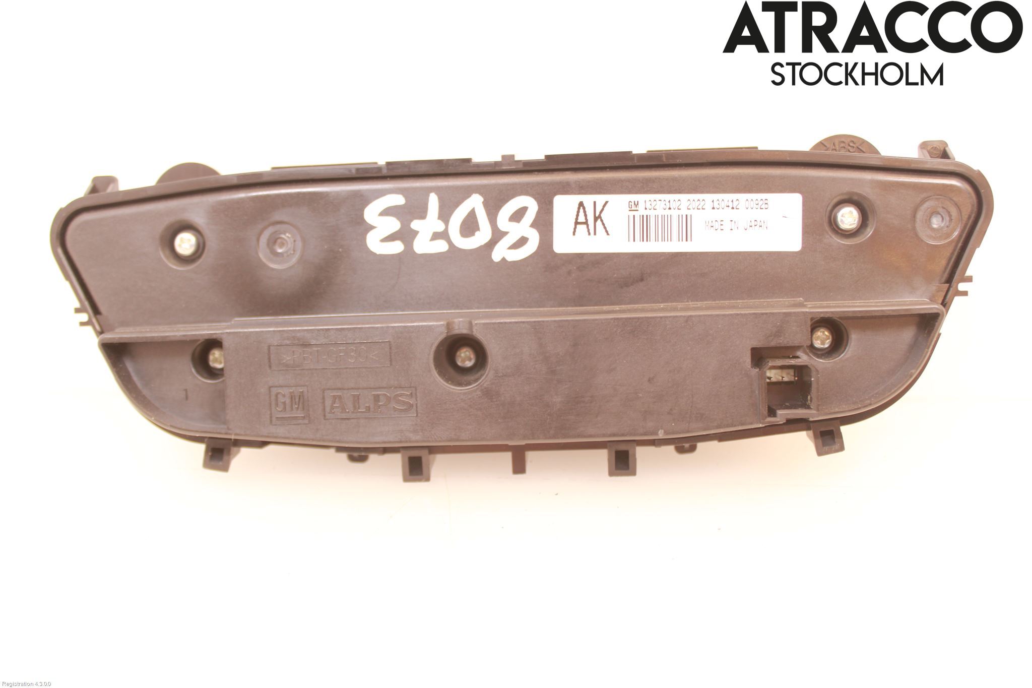 Opel INSIGNIA 09-16 Varme Ac Betjening-Display
