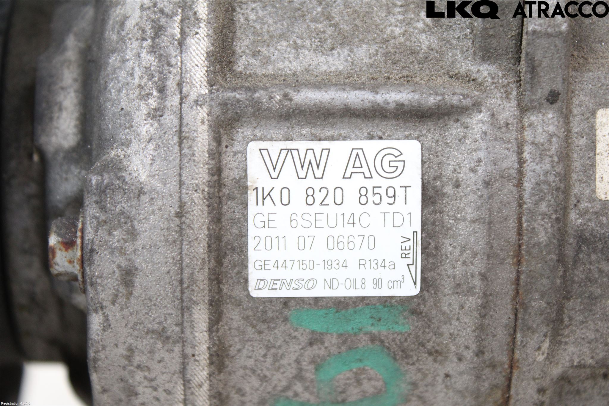 Volkswagen VW PASSAT 11-14 Varme Ac Kompressor