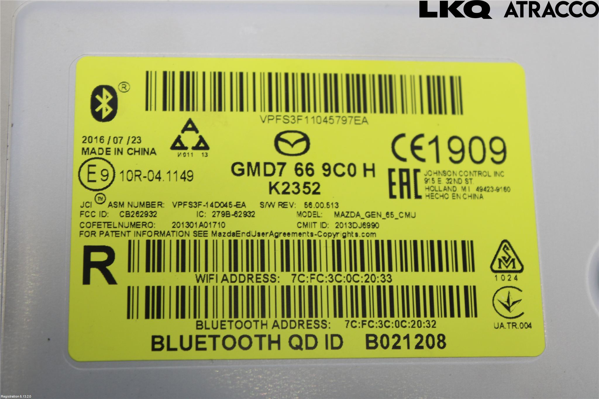 Mazda CX-5 12-17 Stereo Forsterker