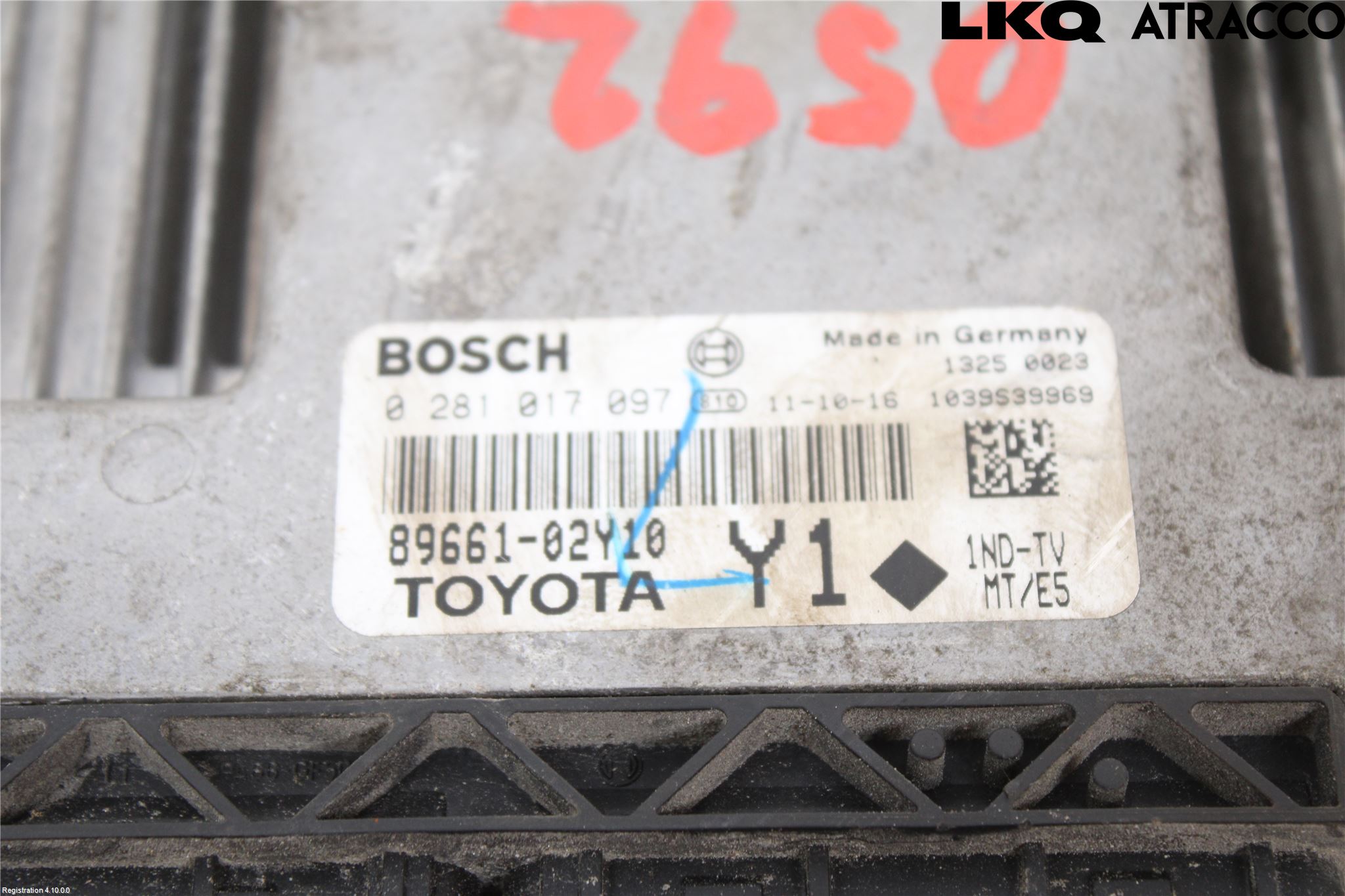 Toyota AURIS 10-12 Styreenhet Dieselpumpe