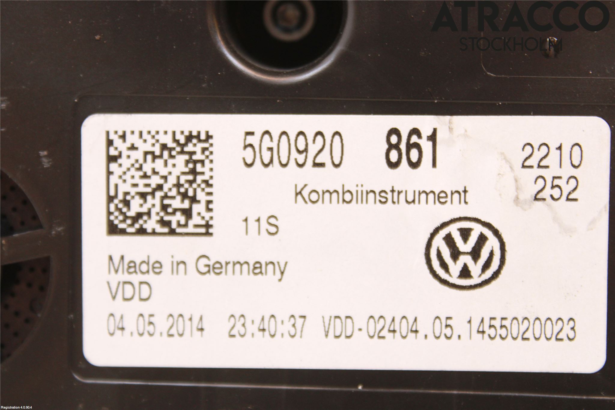 Volkswagen VW GOLF / E-GOLF VII 13-20 Instr Kombinert
