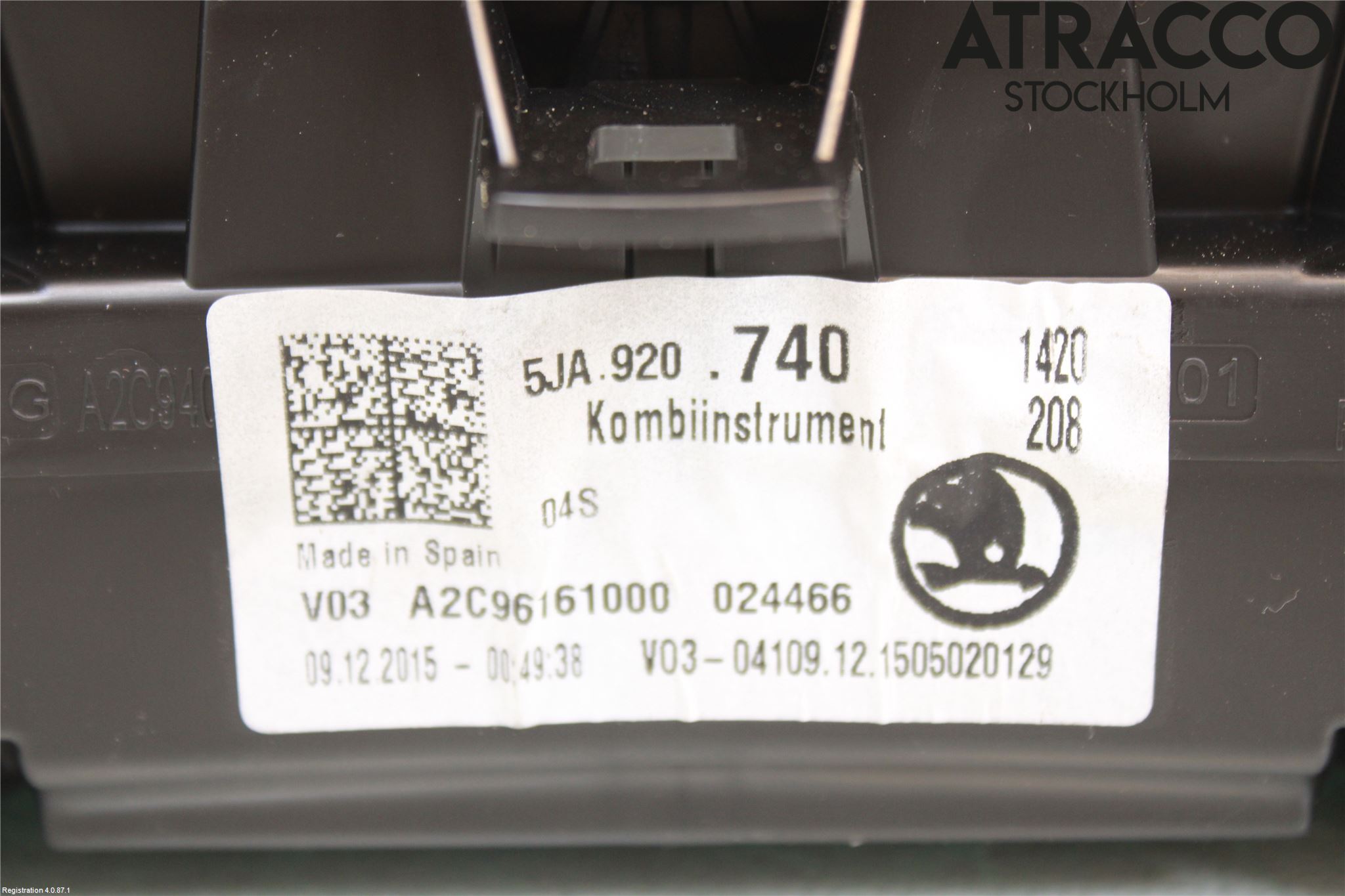Skoda OCTAVIA (1U) 96-11 Instr Kombinert