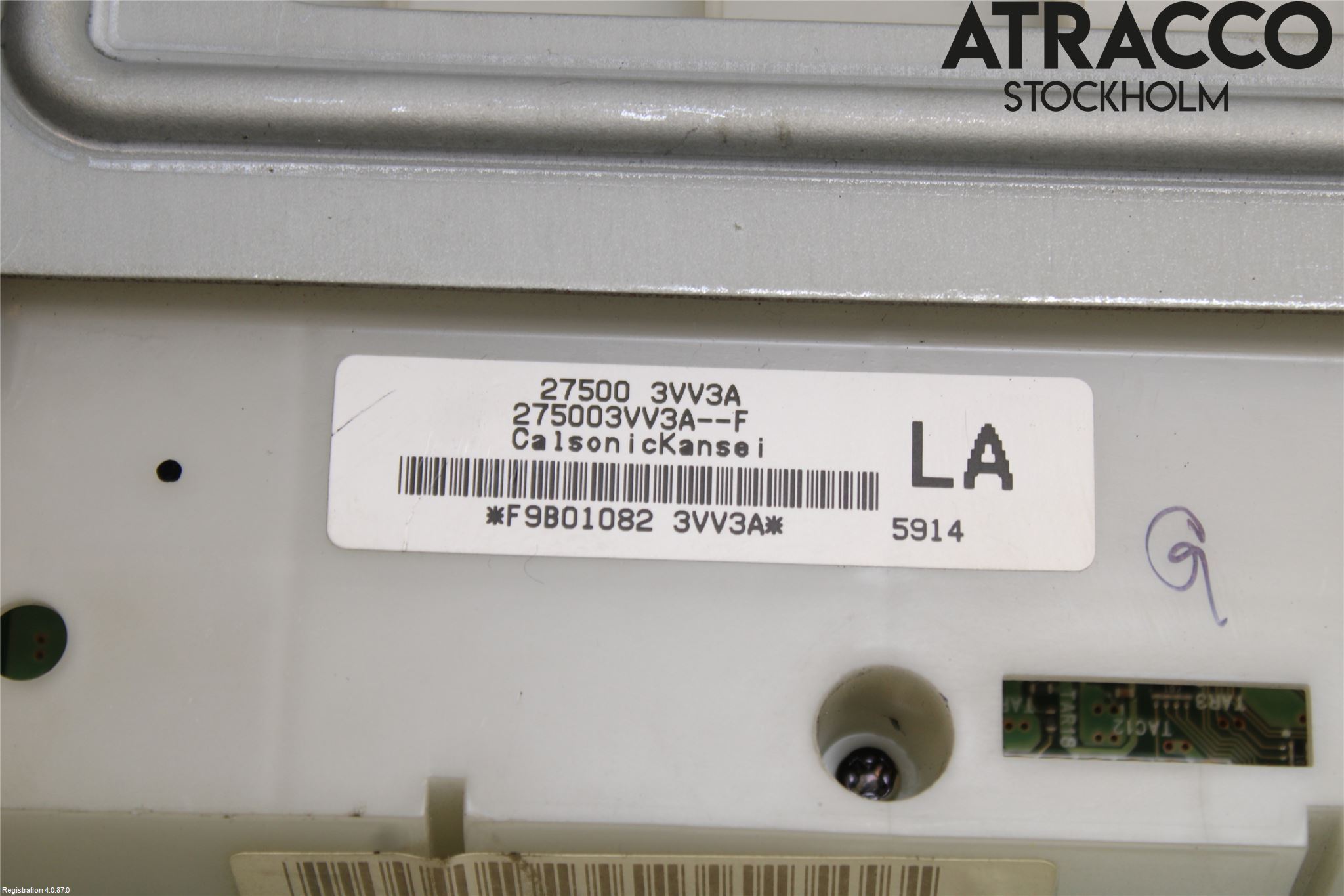 Nissan NOTE E12 14-20 Varme Ac Betjening-Display