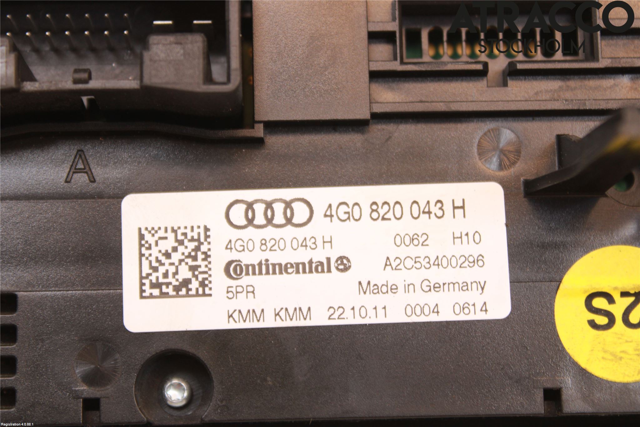 Audi A6/S6 4G 11-18 Varme Ac Betjening-Display