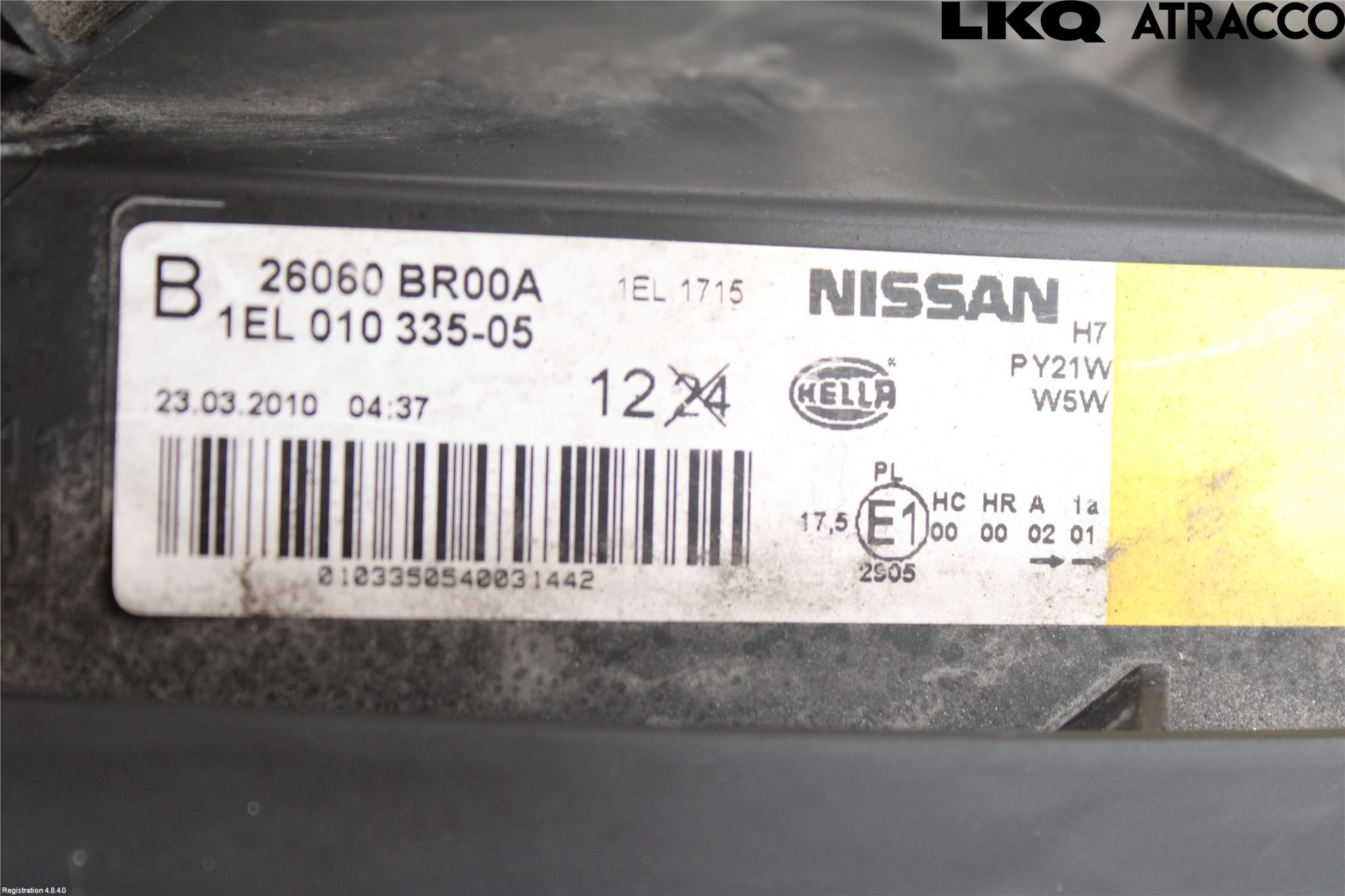 Nissan QASHQAI   07-10 Frontlykt Venstre