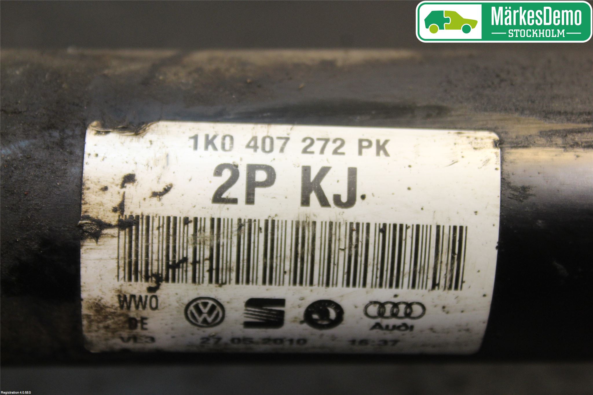 Volkswagen VW PASSAT 05-11 Drivaksel Foran Kompl Høyre