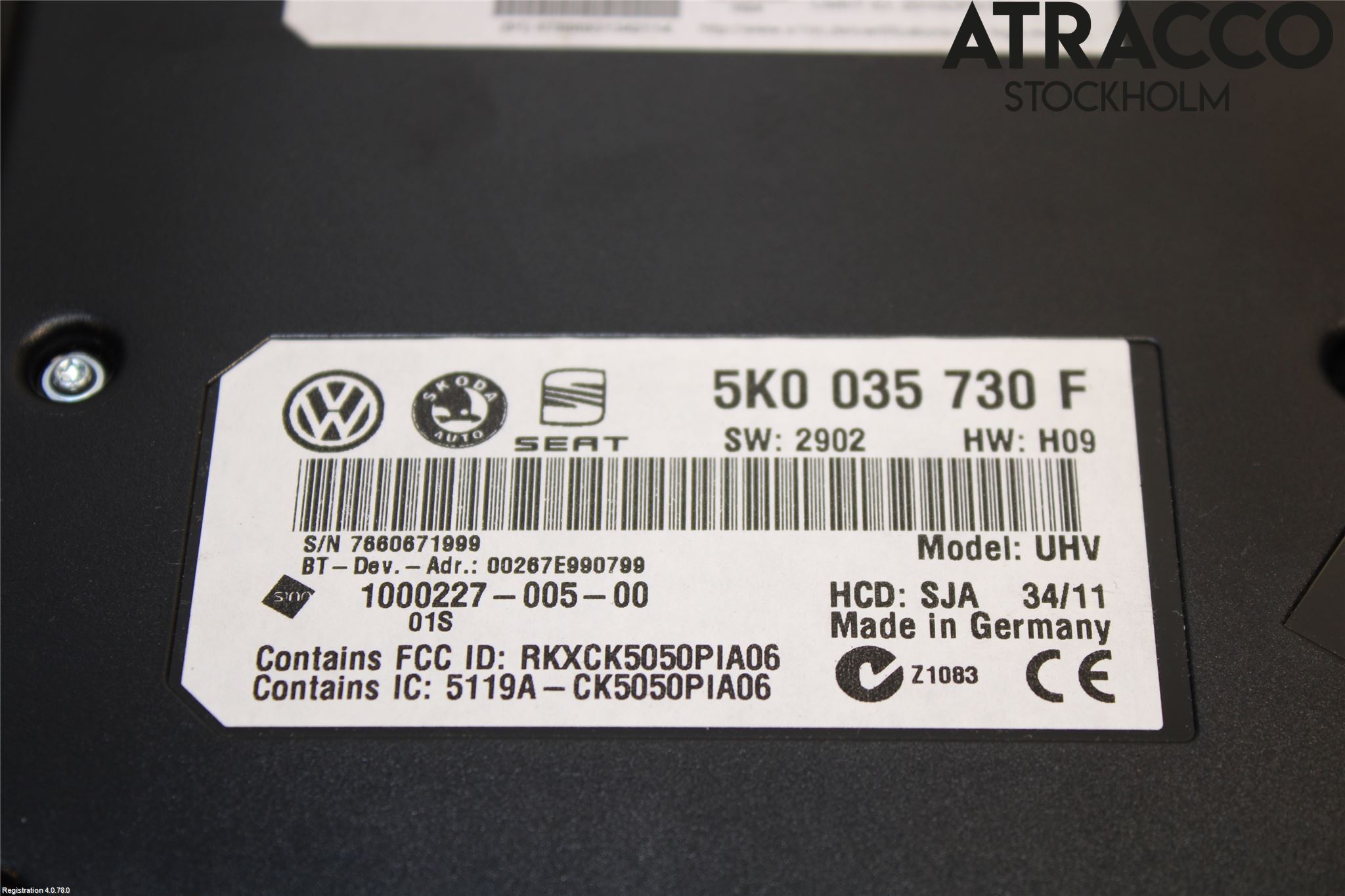 Volkswagen VW PASSAT 11-14 Styreenhet Øvrig