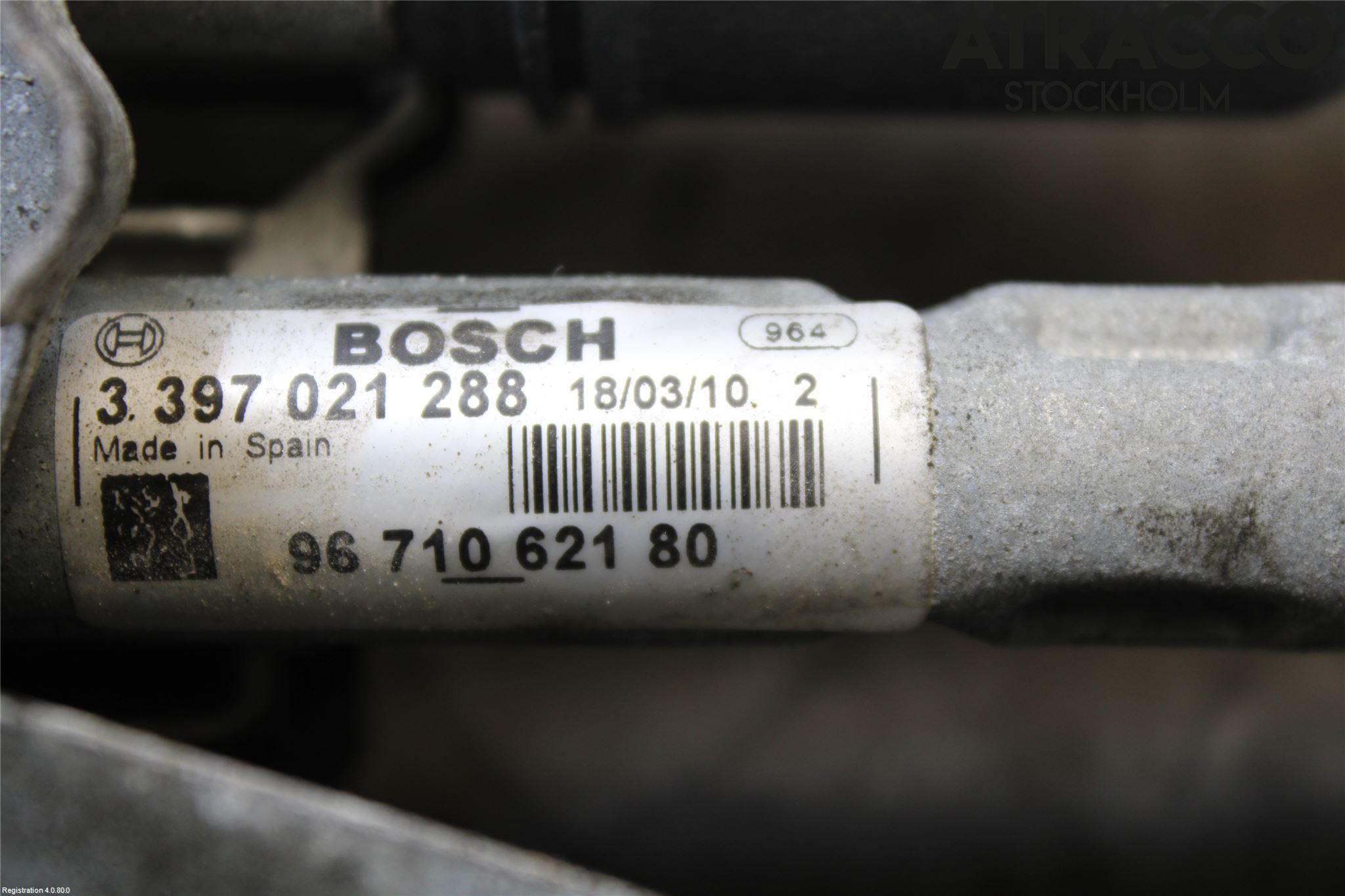 Peugeot 5008 10-16 Viskermotor Frontrute
