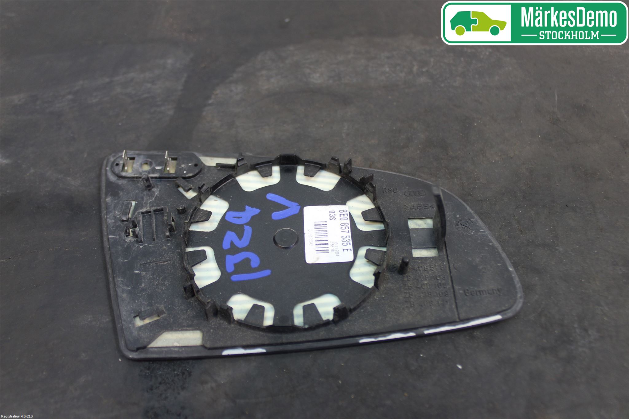 Audi A4/S4 05-07 Speil Glass V