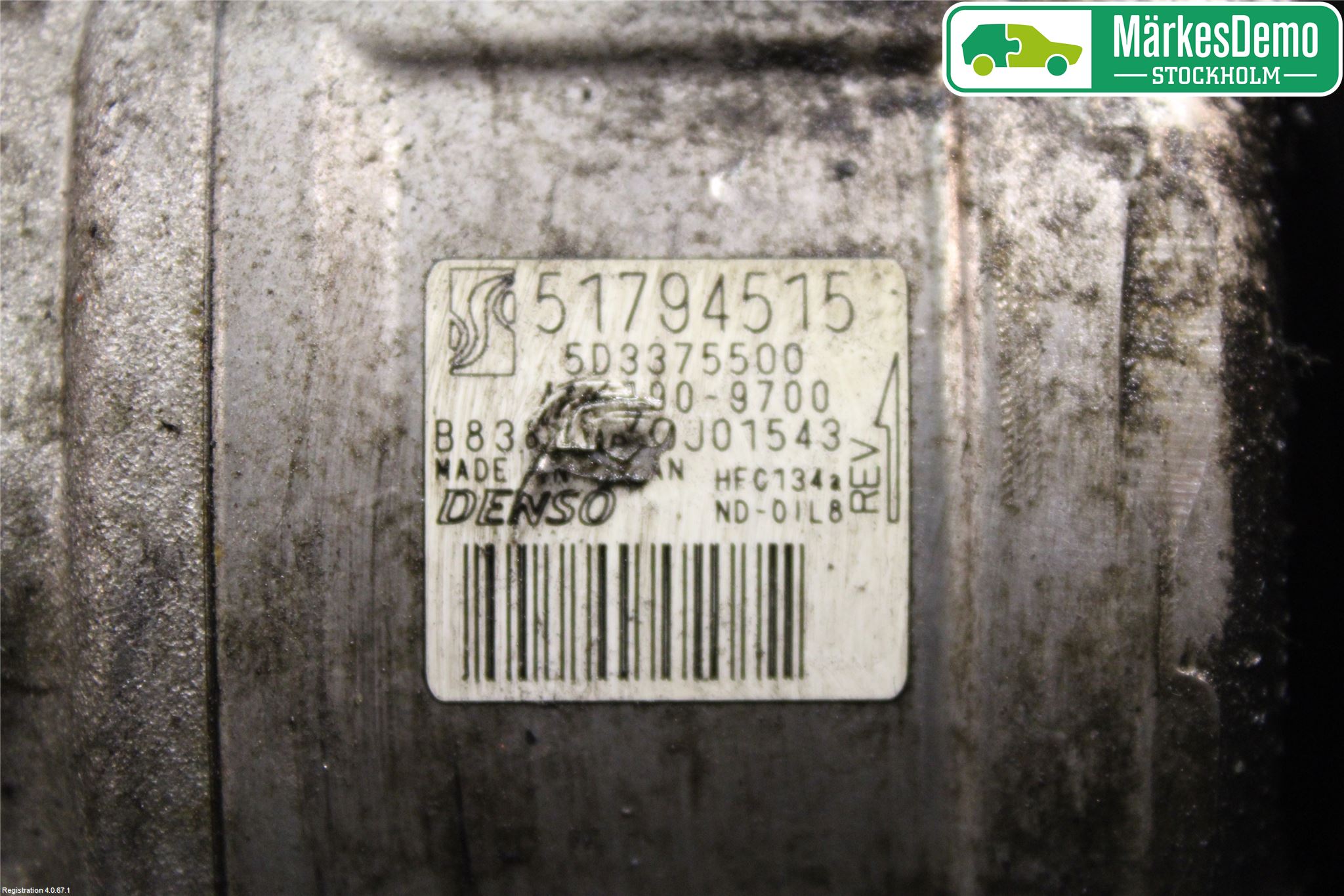 Fiat BRAVO 07-11 Varme Ac Kompressor