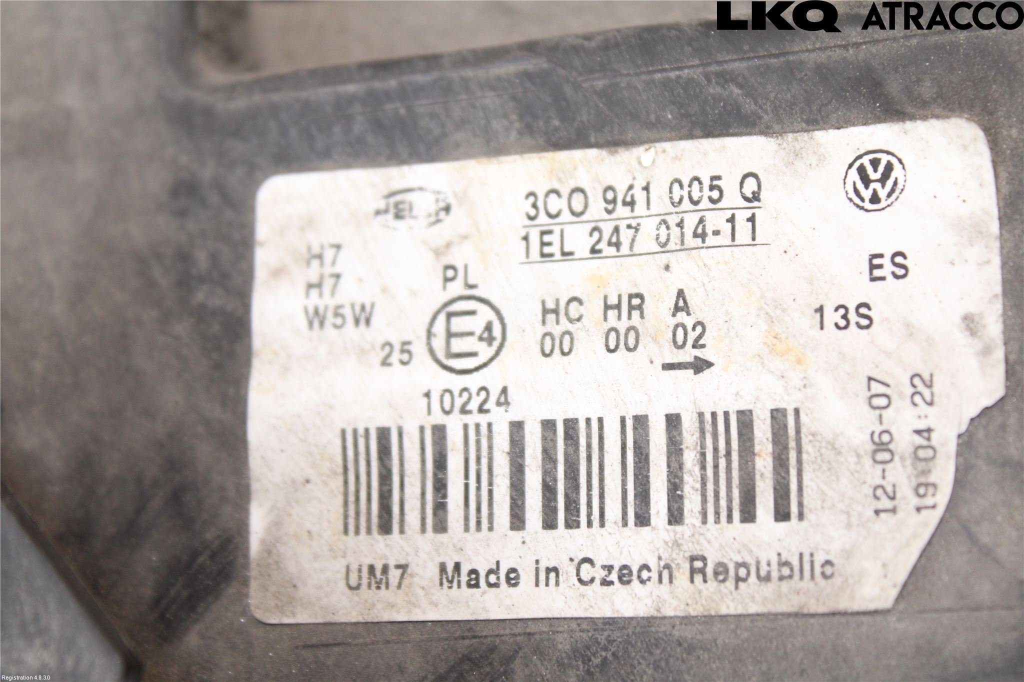 Volkswagen VW PASSAT 05-11 Frontlykt Venstre
