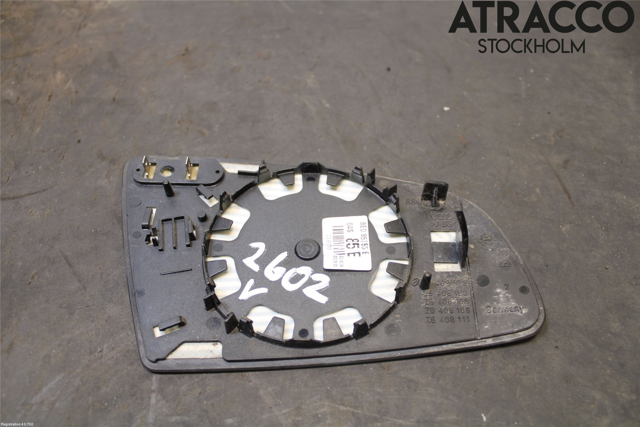 Audi A4/S4 05-07 Speil Glass V