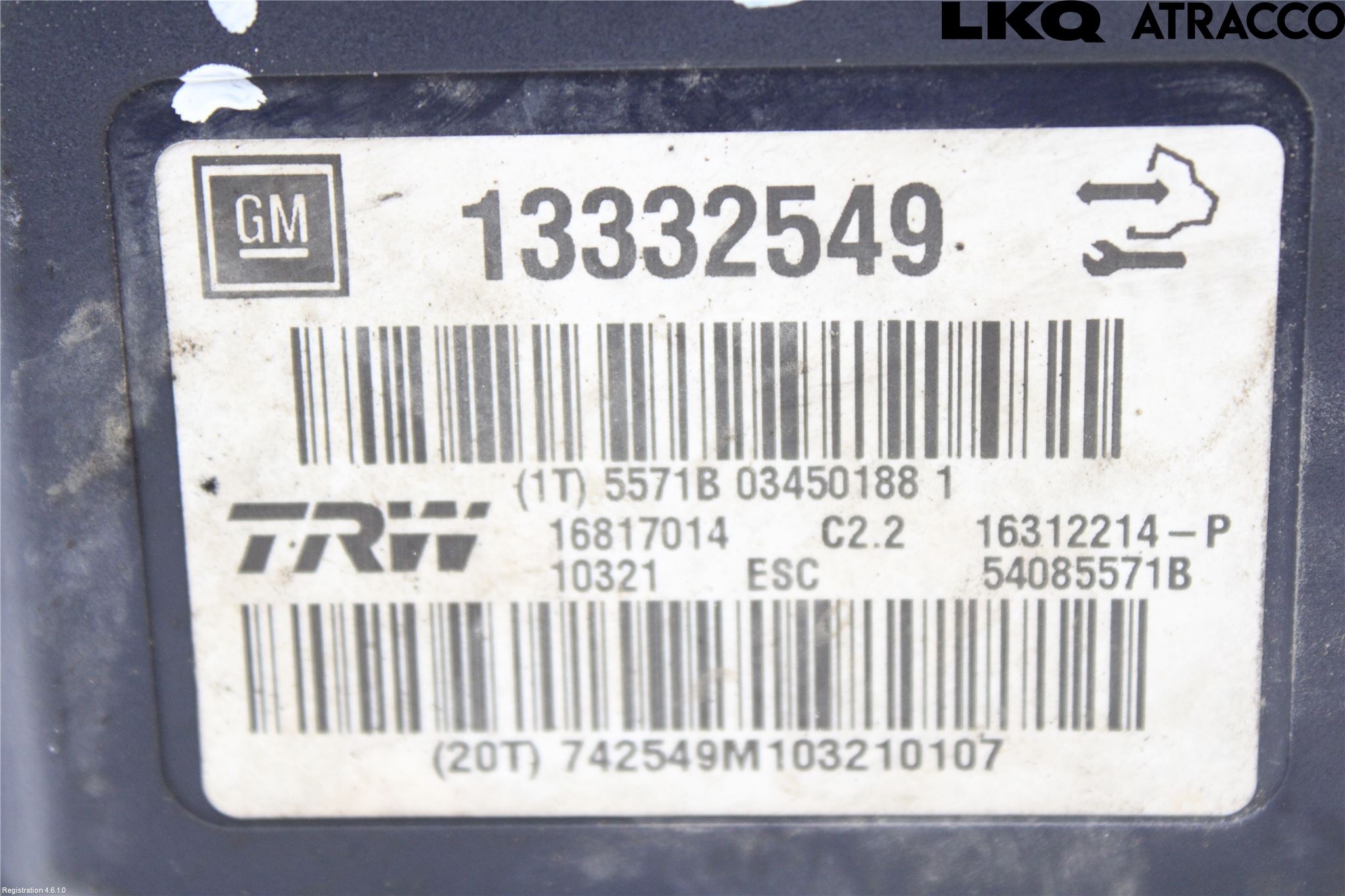 Opel INSIGNIA 09-16 Abs Hydraulikkaggregat