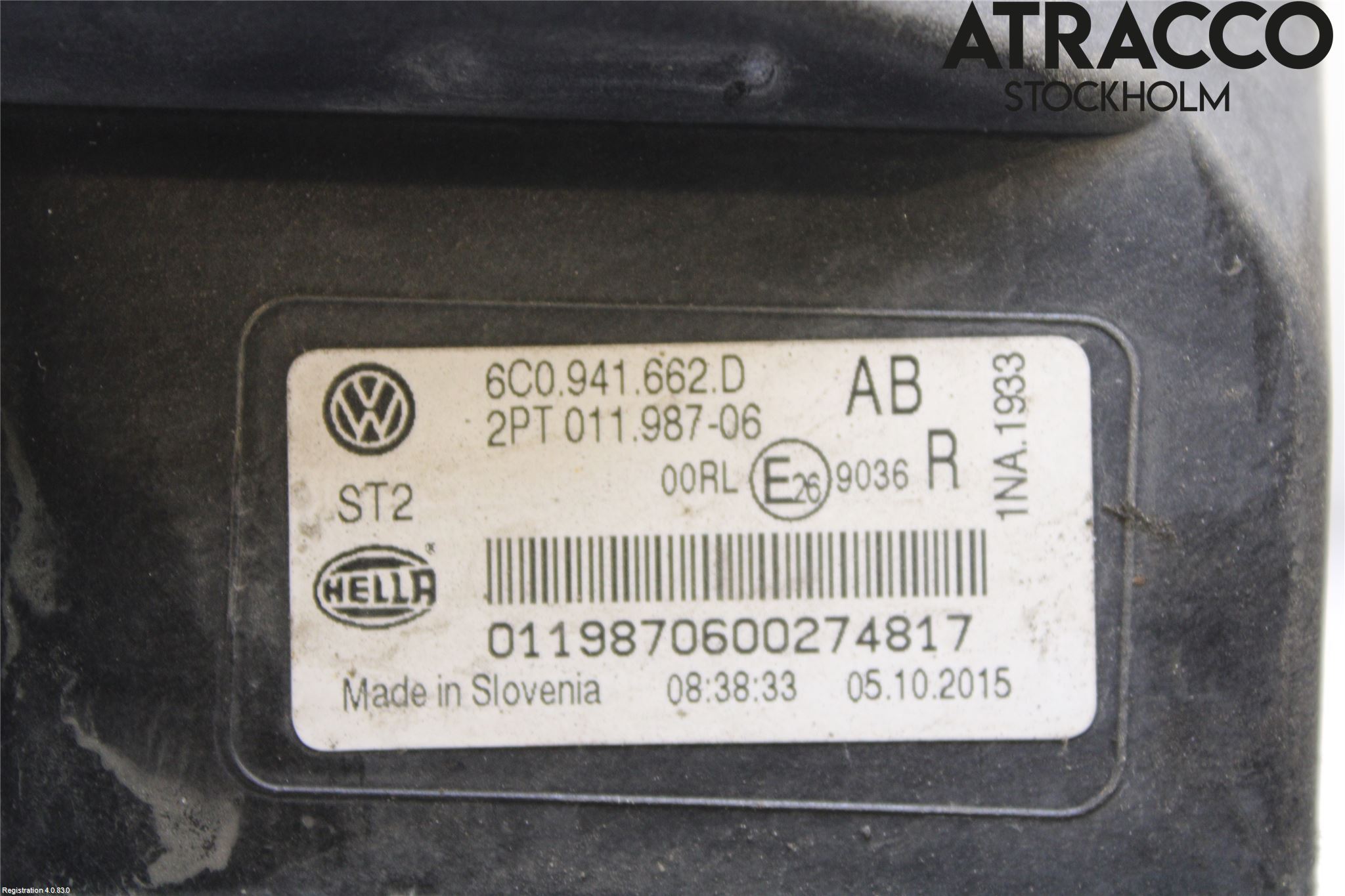 Volkswagen VW POLO 10-17 Frontlykt-Kurve-Tåkelys