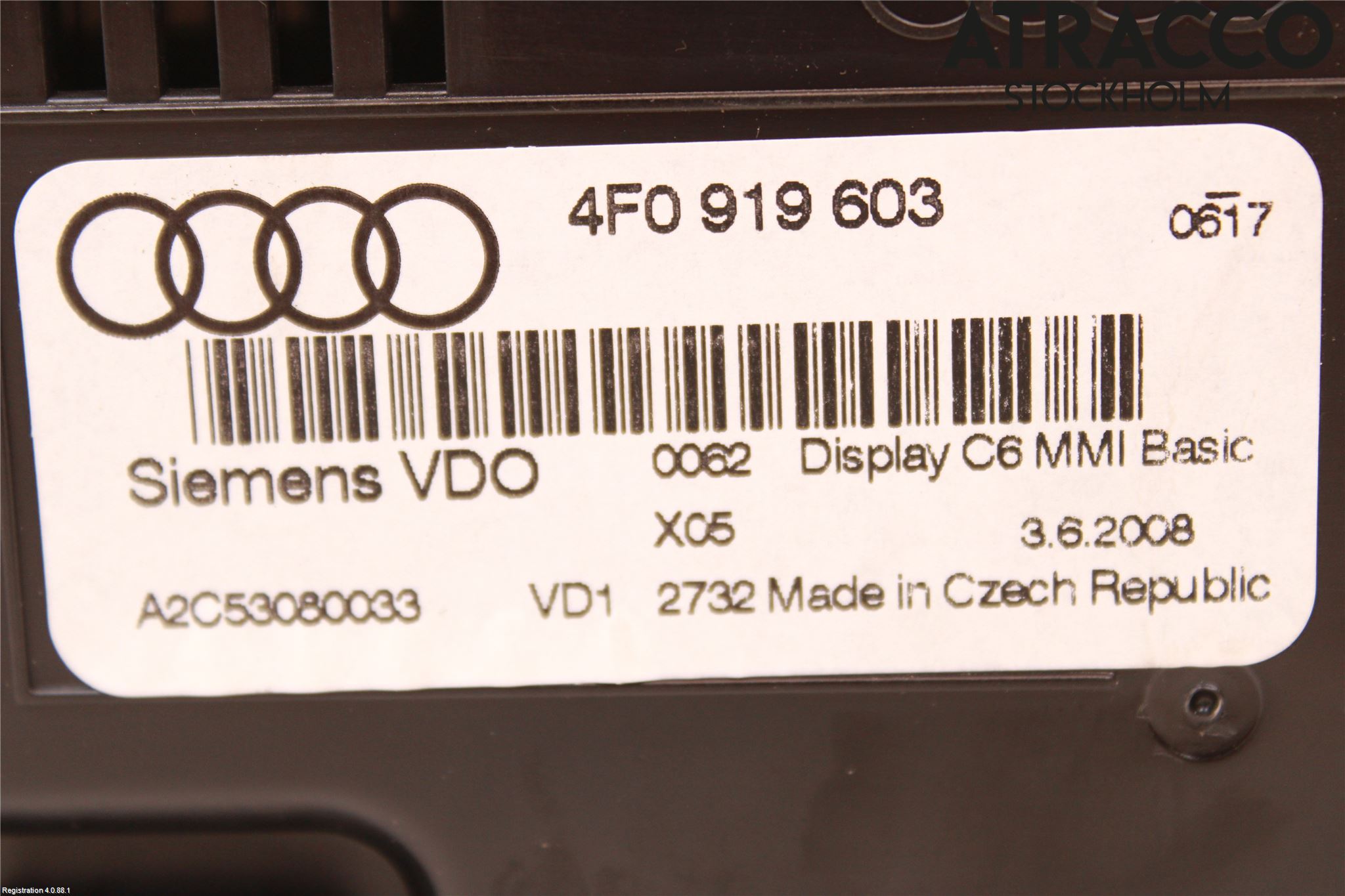Audi A6/S6     05-11 Multifunktionsdisplay