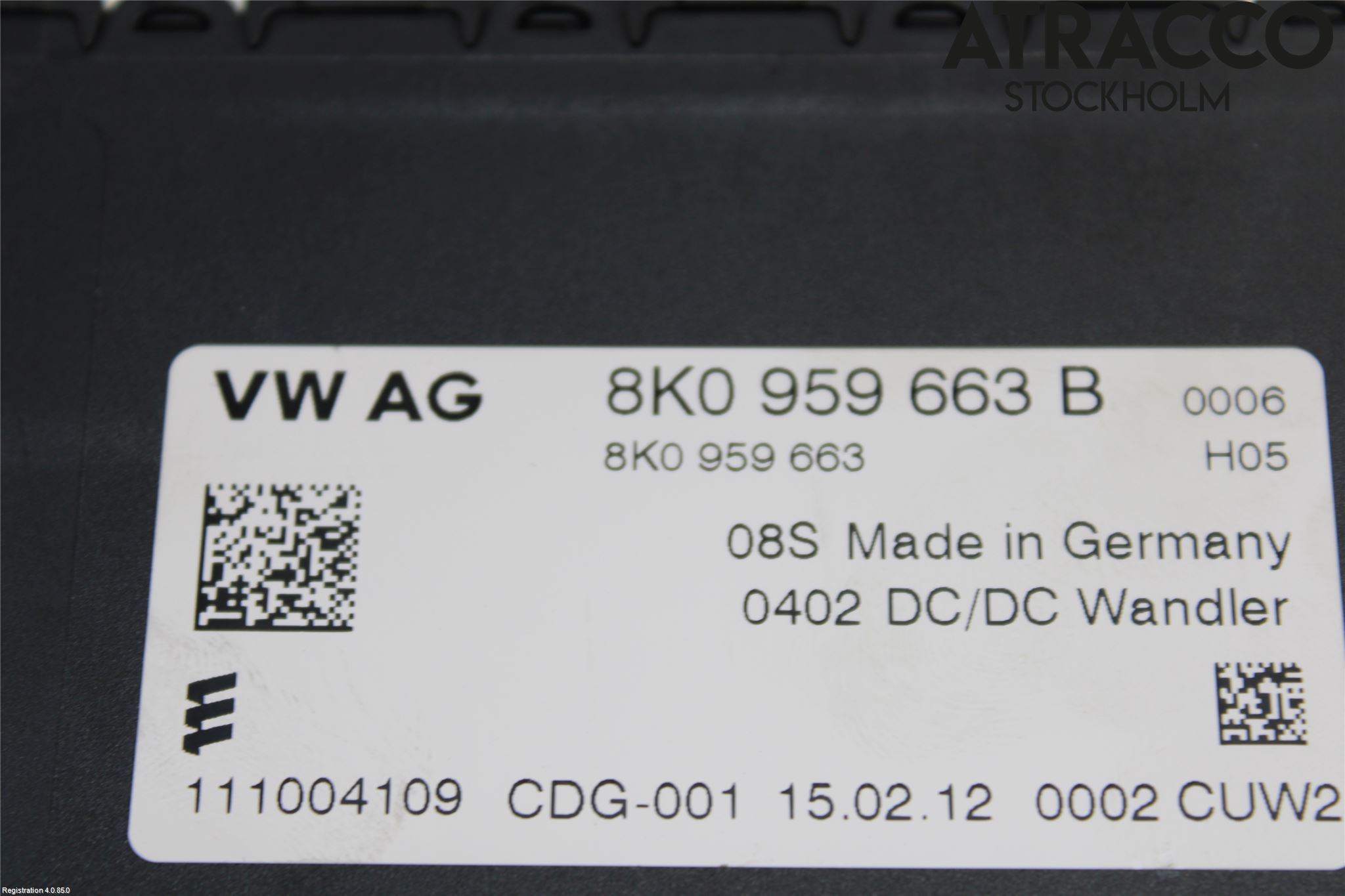 Audi A4/S4 08-11 Styreenhet Øvrig
