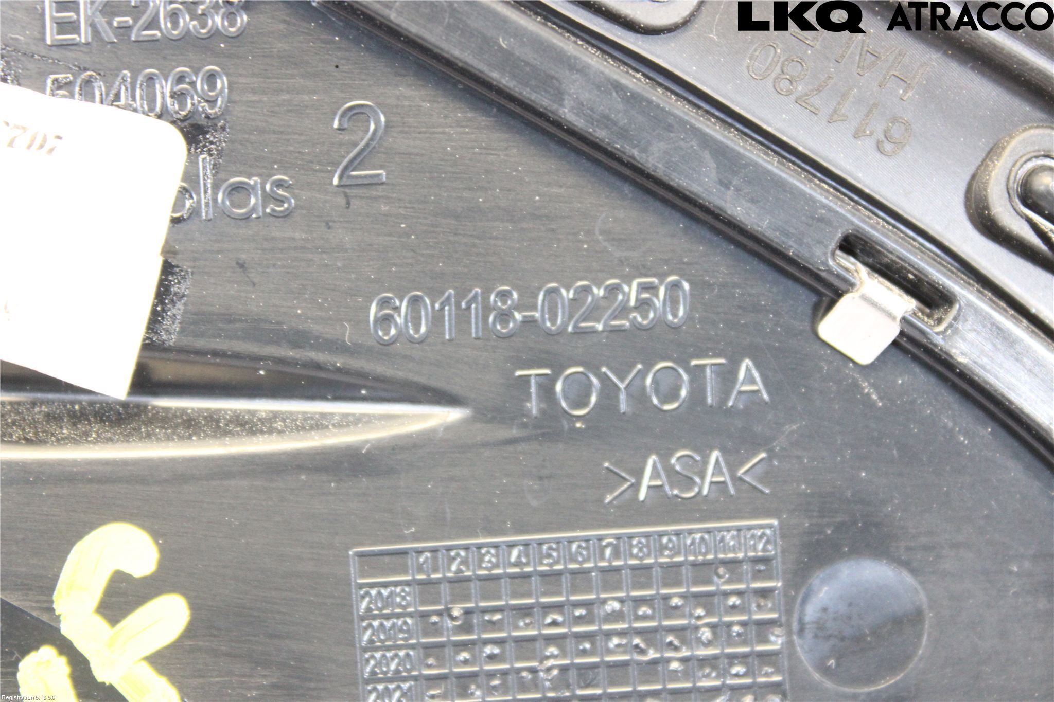 Toyota COROLLA 19- List Venstre Side