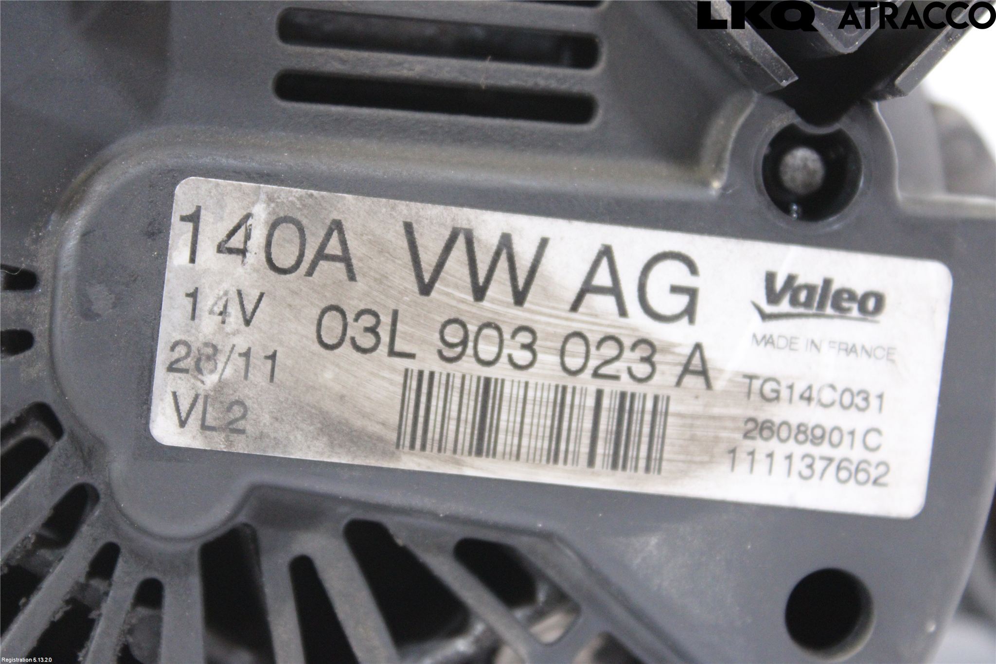 Volkswagen VW GOLF VI 09-13 Dynamo