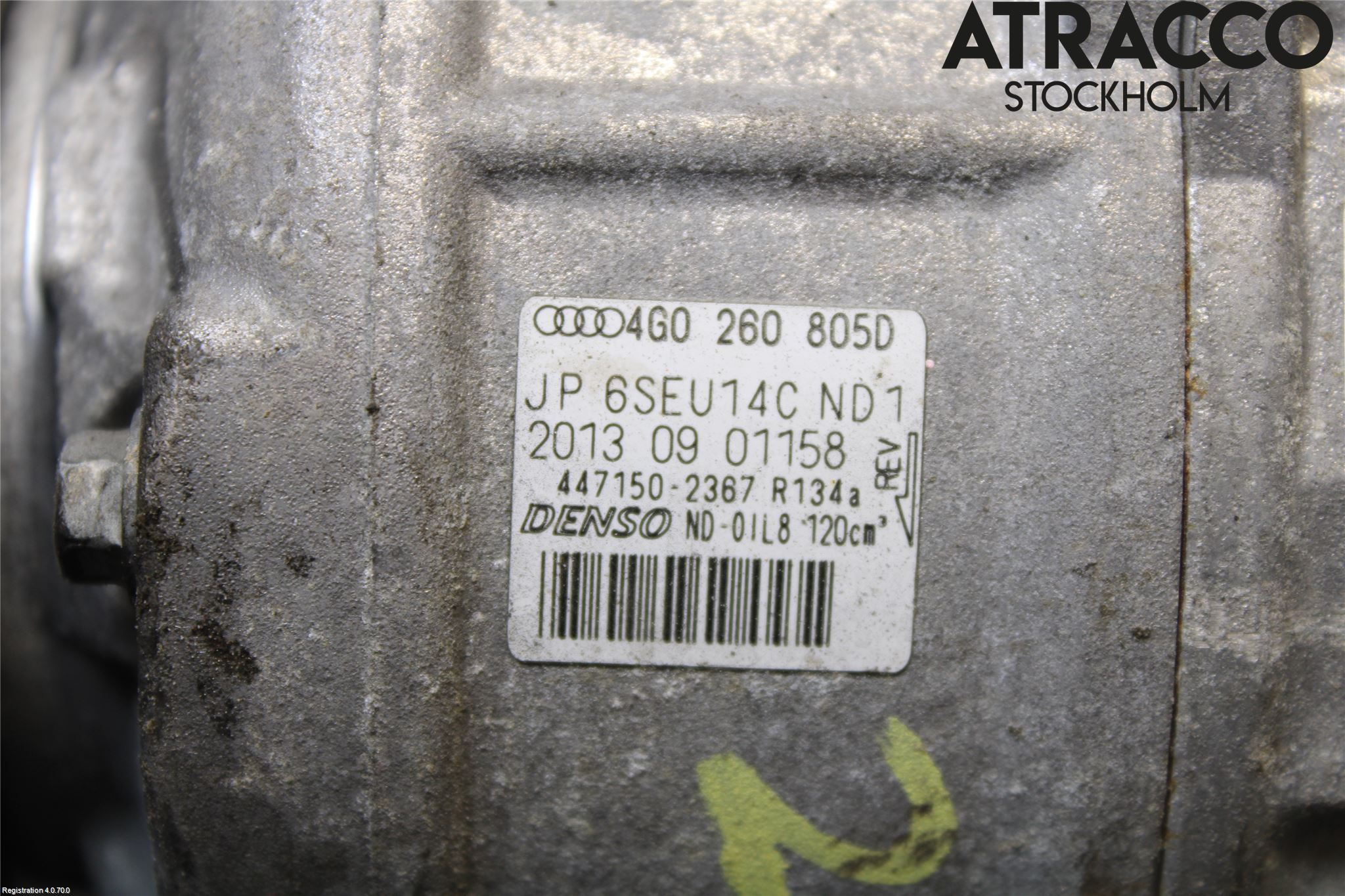 Audi A6/S6 4G 11-18 Varme Ac Kompressor