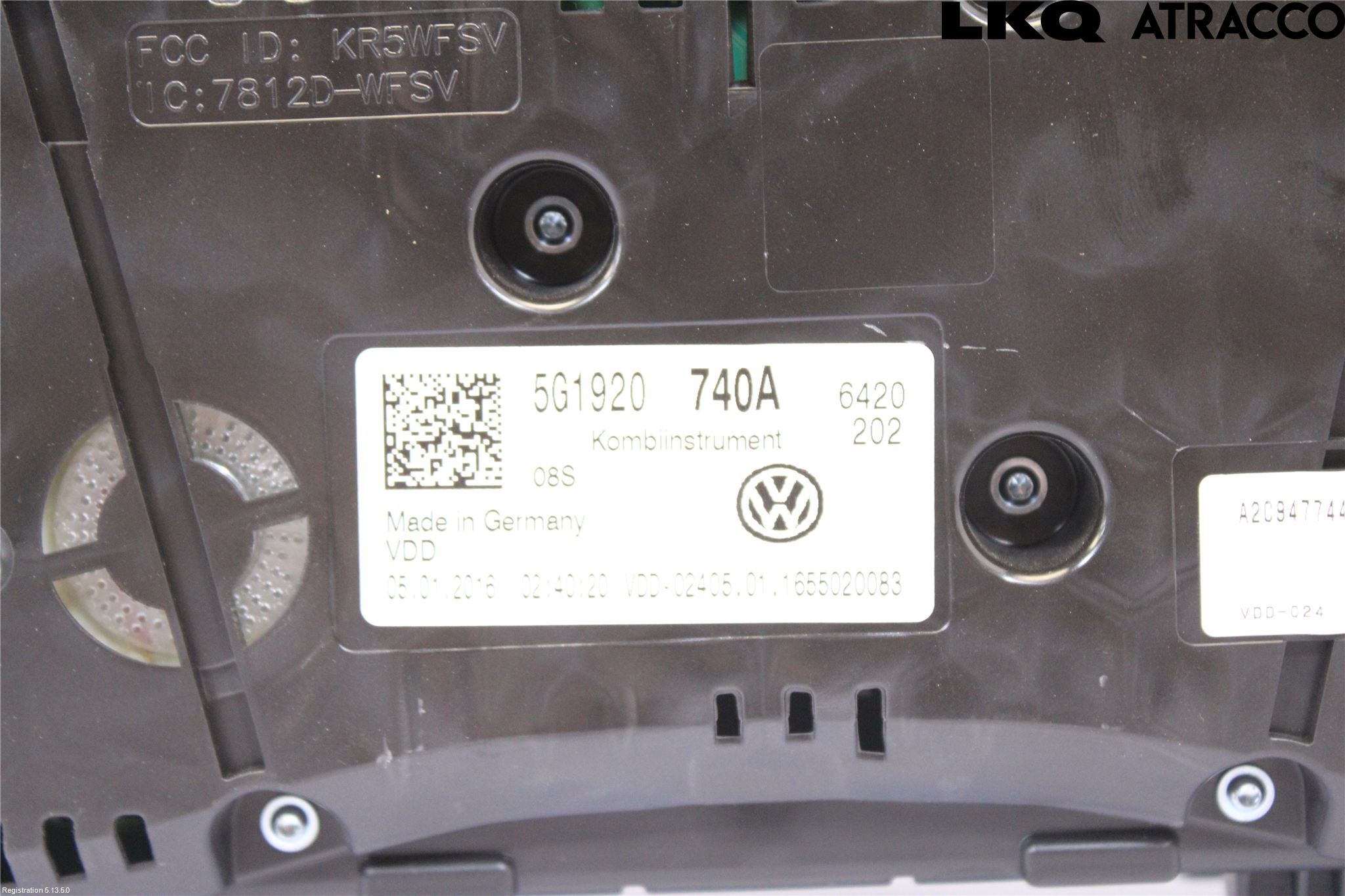 Volkswagen VW GOLF / E-GOLF VII 13-20 Instr Kombinert