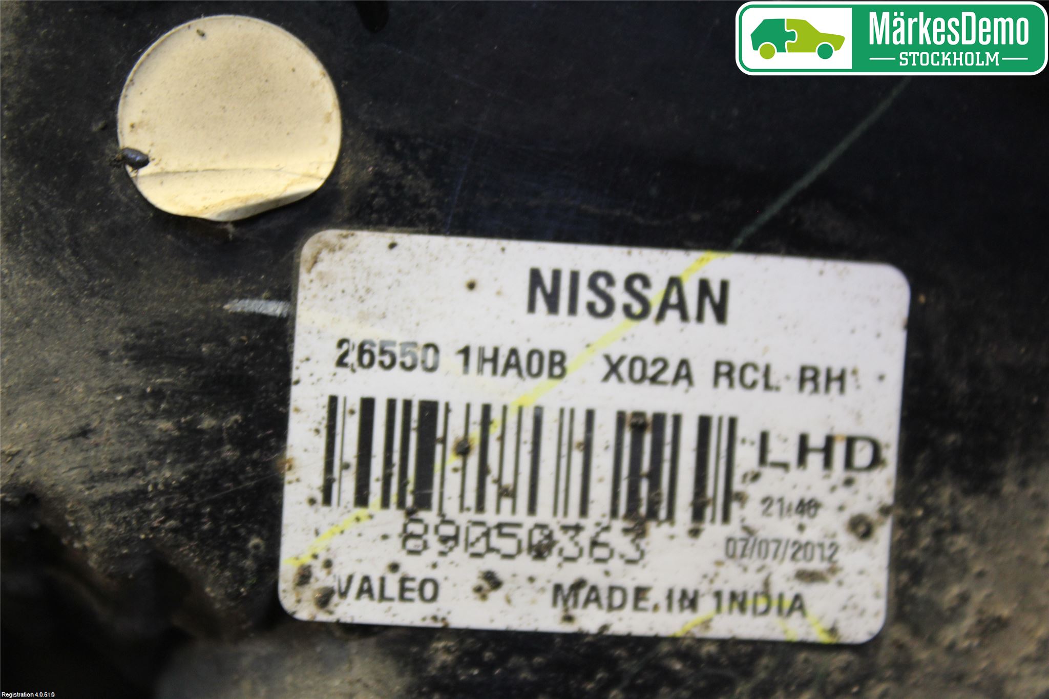 Nissan MICRA 11-16 Baklykt Høyre