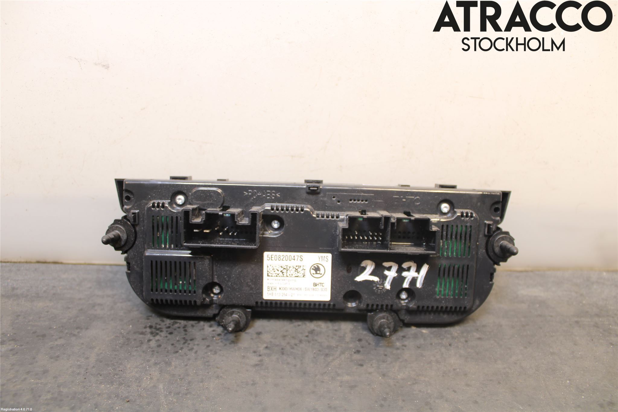 Skoda OCTAVIA (5E) 13-20 Varme Ac Betjening-Display