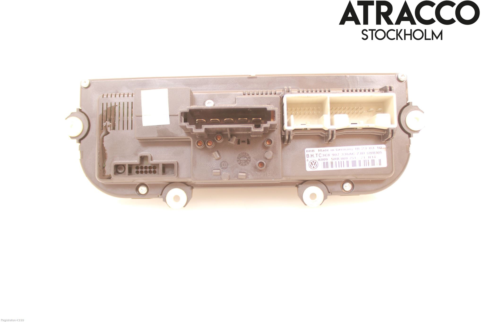 Volkswagen VW GOLF VI 09-13 Varme Ac Betjening-Display