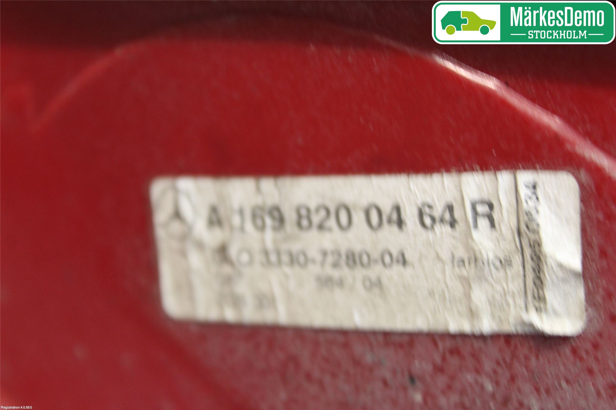 Mercedes-Benz MB A-KLASS (W169) 04-12 Baklykt Høyre