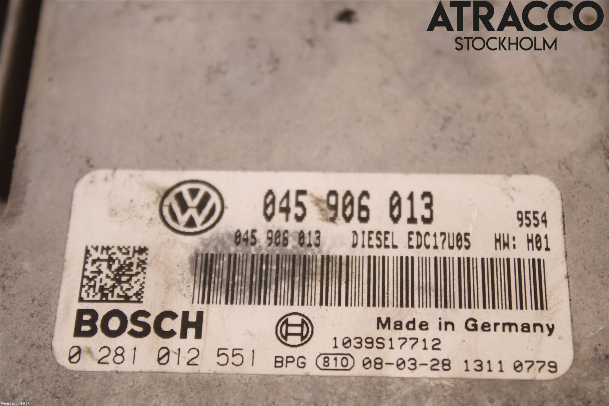 Volkswagen VW POLO 05-09 Styreenhet Dieselpumpe