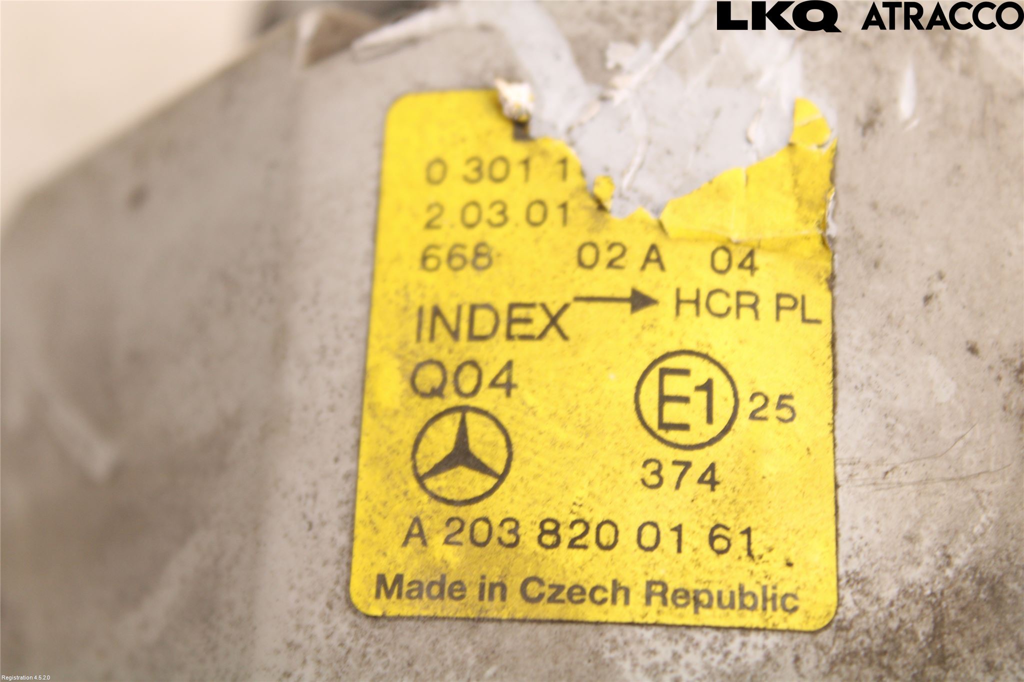 Mercedes-Benz MB C (203) 00-07 Frontlykt Venstre